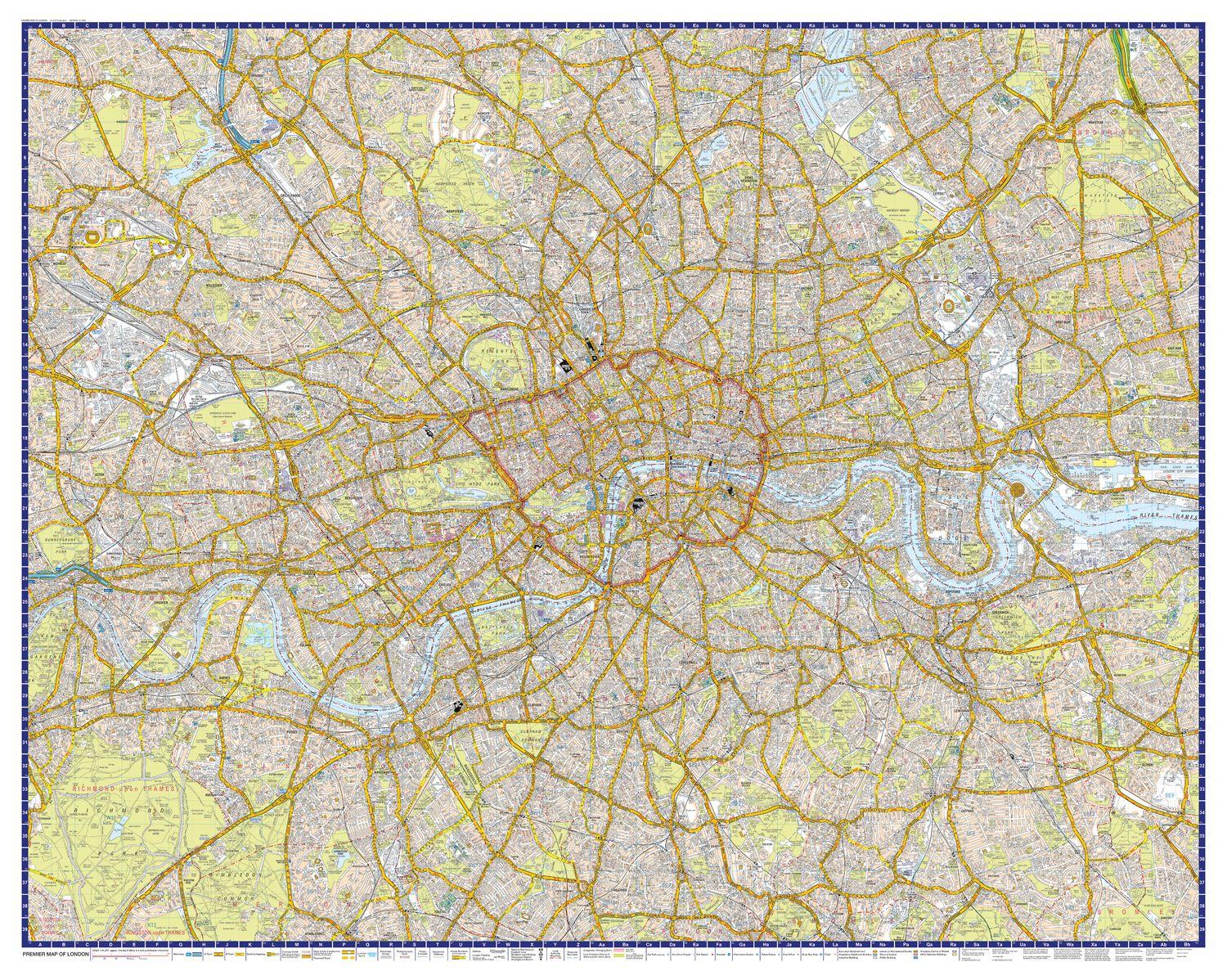 Beispielinhalt (Bild) London A-Z Premier Map
