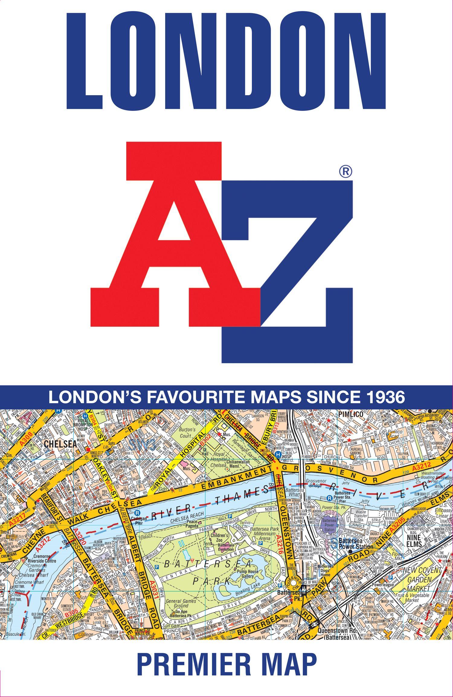 Vorderes Coverbild London A-Z Premier Map