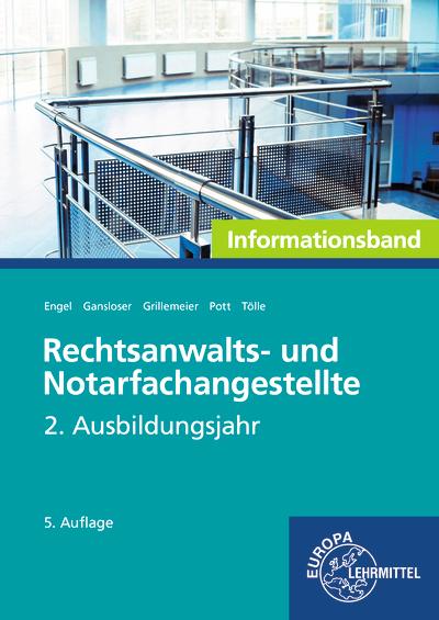 Vorderes Coverbild Rechtsanwalts- und Notarfachangestellte, Informationsband 2. Ausbildungsjahr