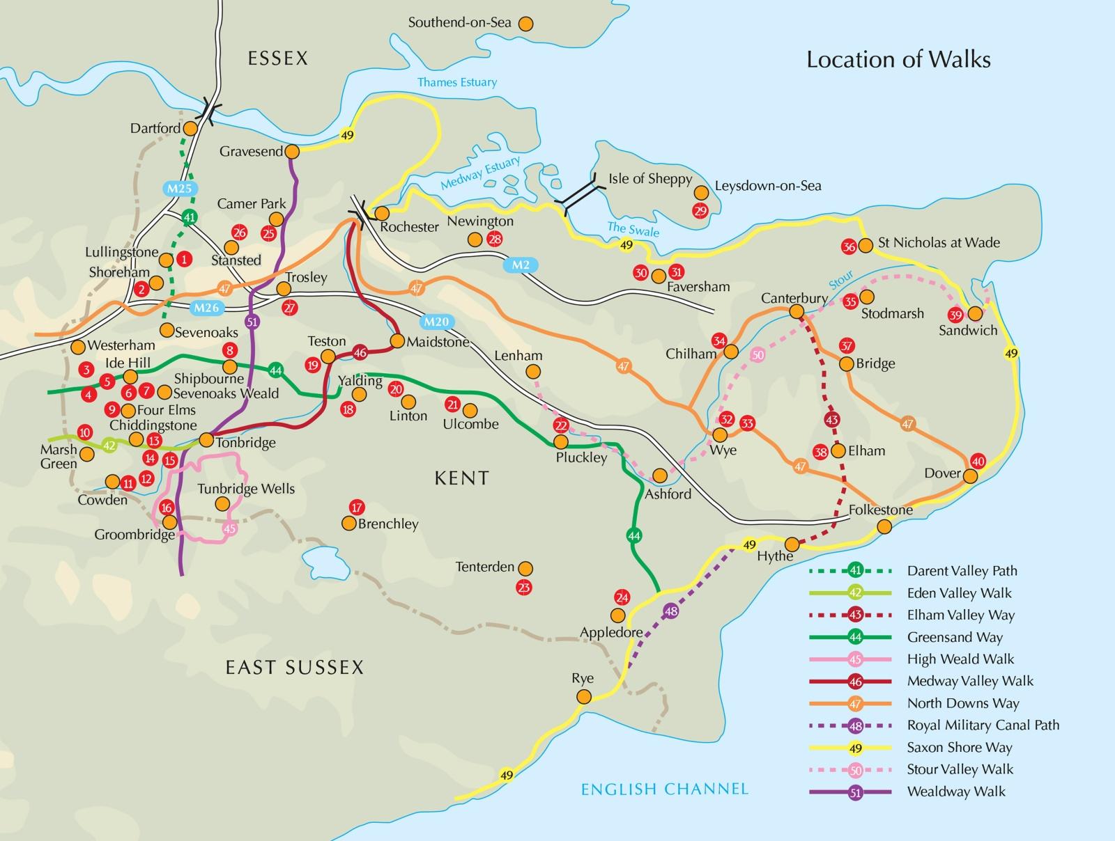 Beispielinhalt (Bild) Walking in Kent