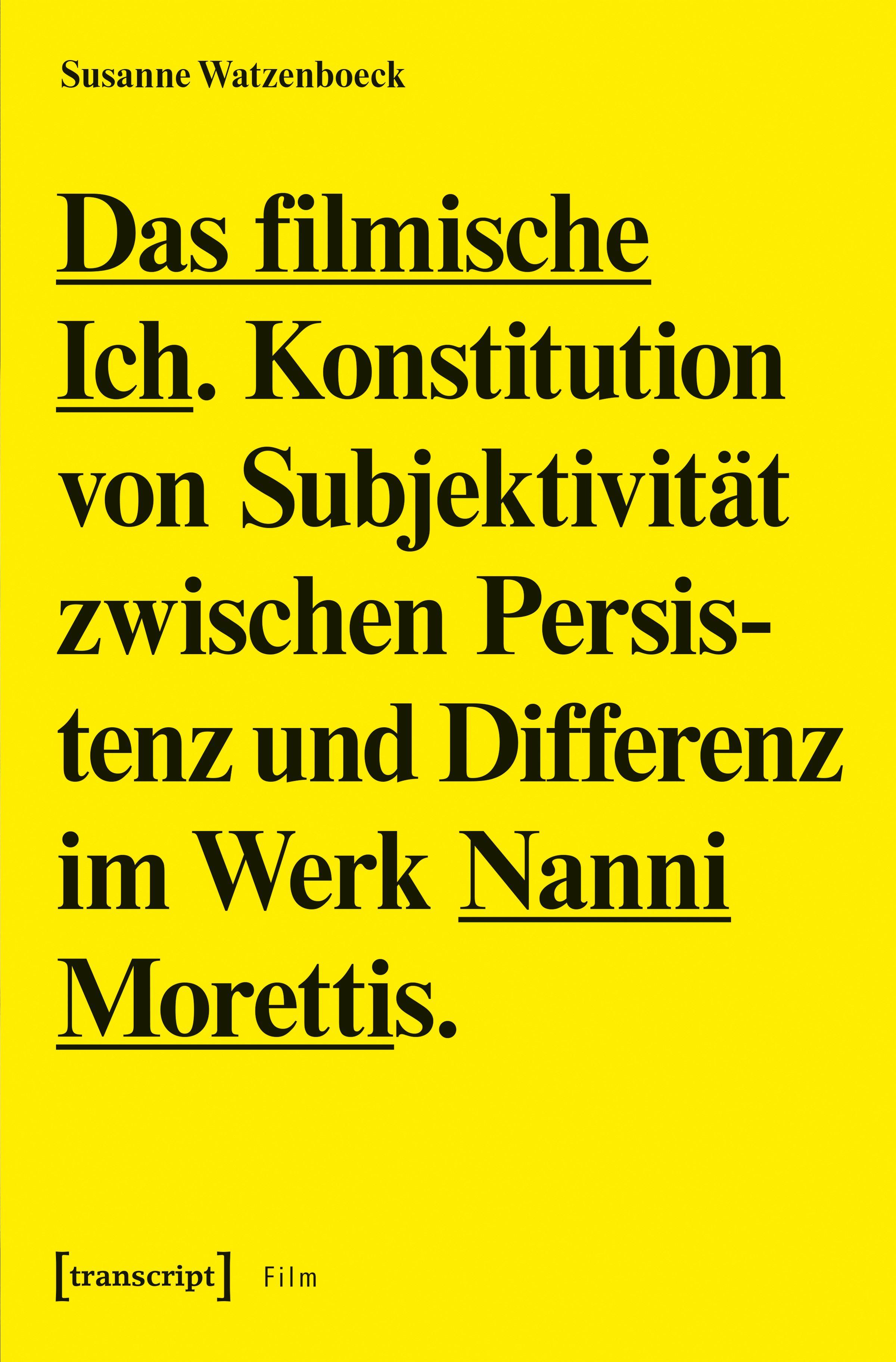 Vorderes Coverbild Das filmische Ich