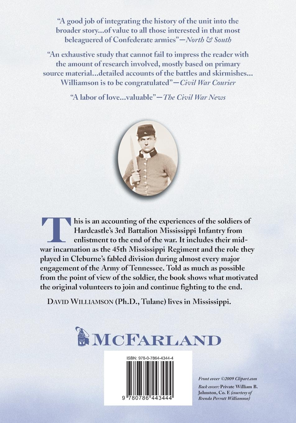Rückseitencover The Third Battalion Mississippi Infantry and the 45th Mississippi Regiment