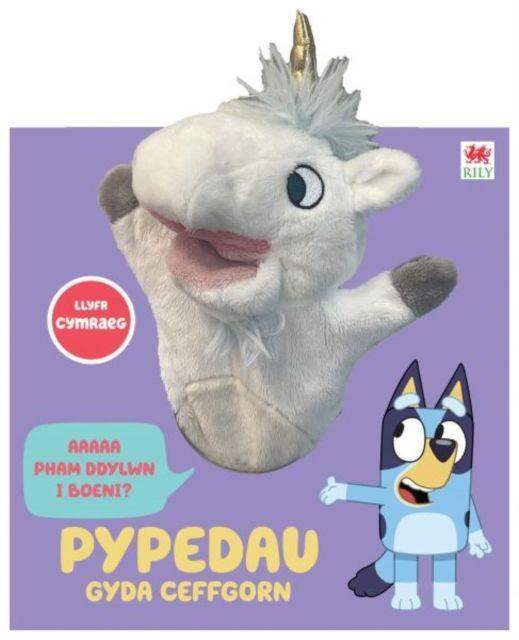 Vorderes Coverbild Cyfres Bluey: Pypedau gyda Ceffgorn