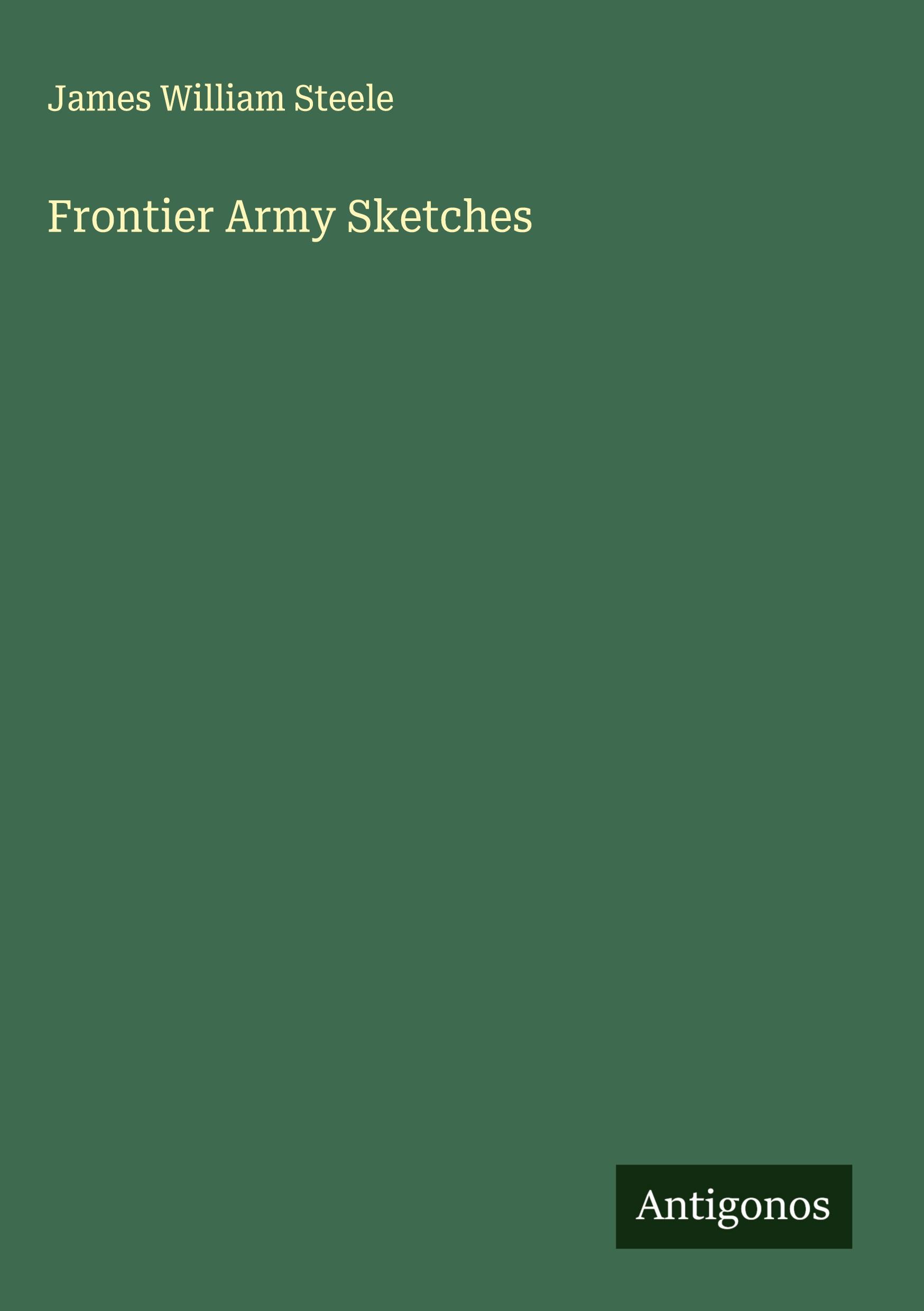 Vorderes Coverbild Frontier Army Sketches