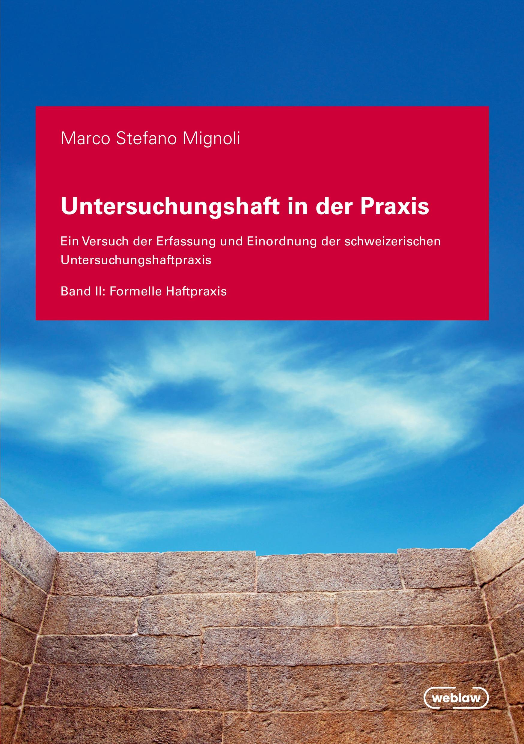 Vorderes Coverbild Untersuchungshaft in der Praxis - Band II