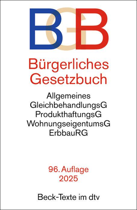 Vorderes Coverbild Bürgerliches Gesetzbuch. BGB