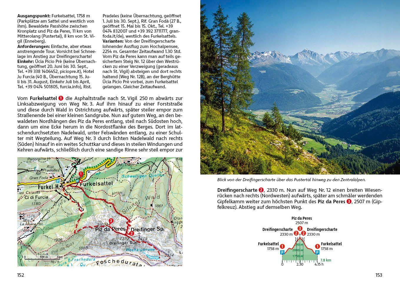Beispielinhalt (Bild) Dolomiten - Sextner Dolomiten, Rother Wanderführer