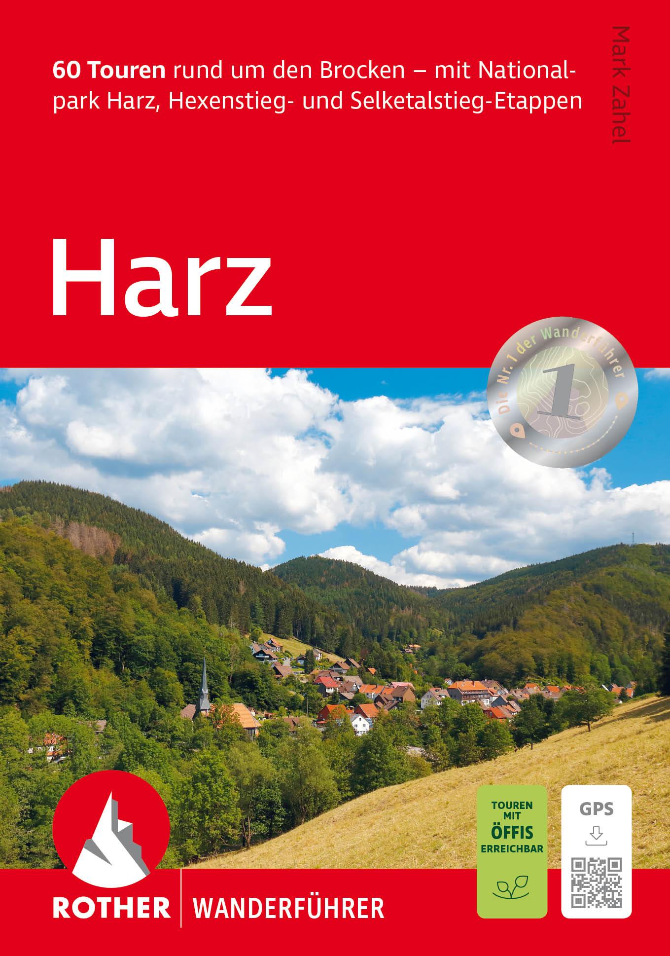 Vorderes Coverbild Harz, Rother Wanderführer