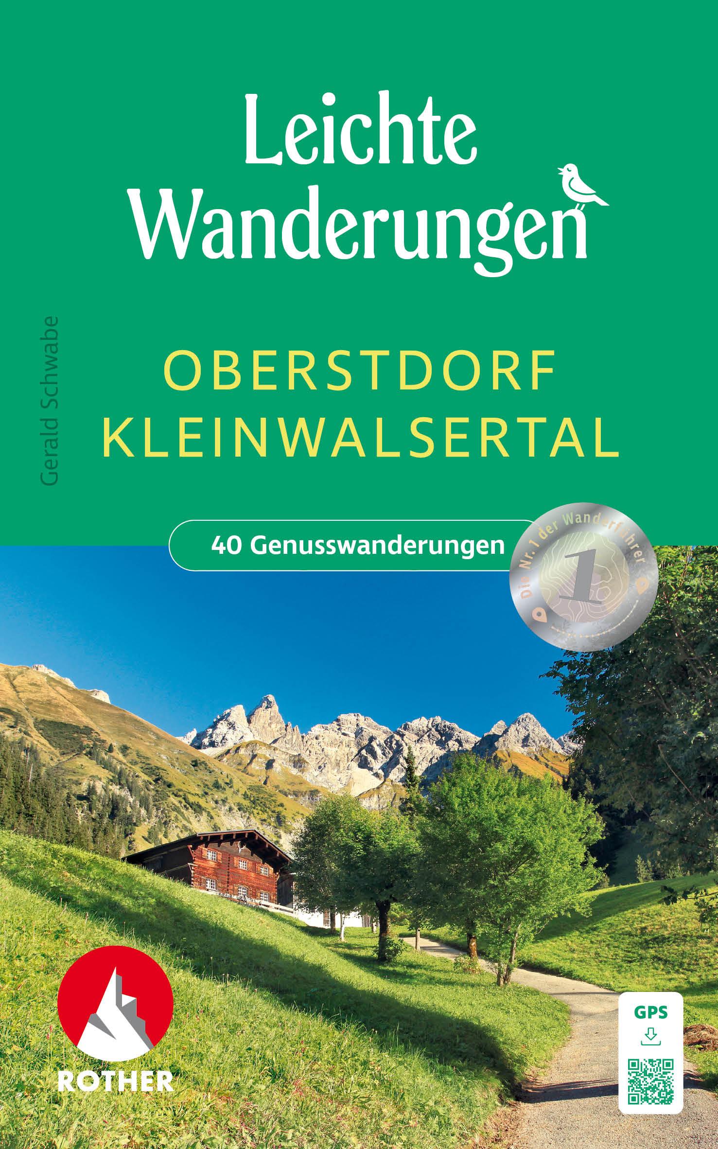 Vorderes Coverbild Leichte Wanderungen Oberstdorf Kleinwalsertal, Rother Wanderbuch