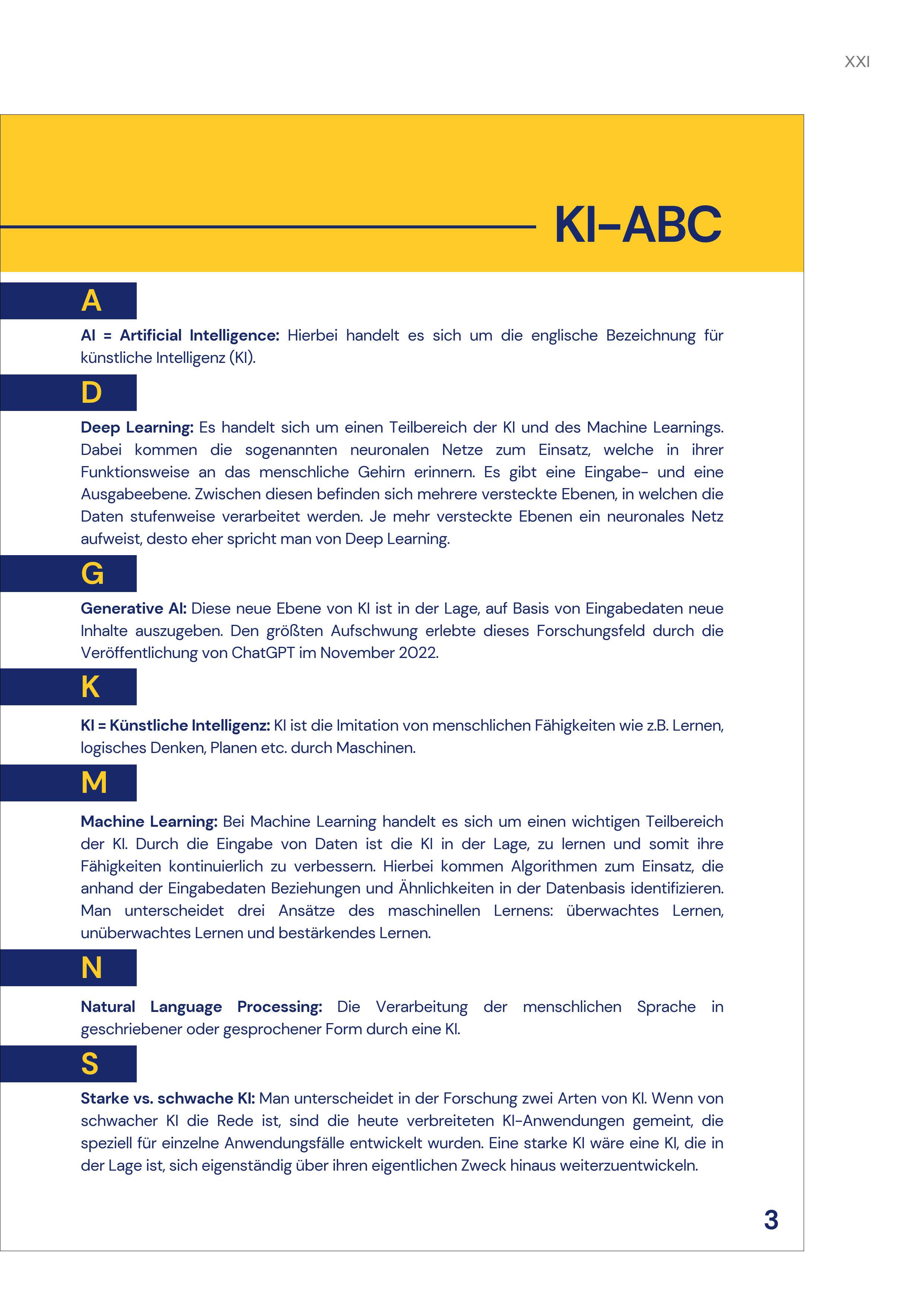 Beispielinhalt (Bild) Entwicklung eines Leitfadens zur Integration von KI in das Marketing mittelständischer Unternehmen