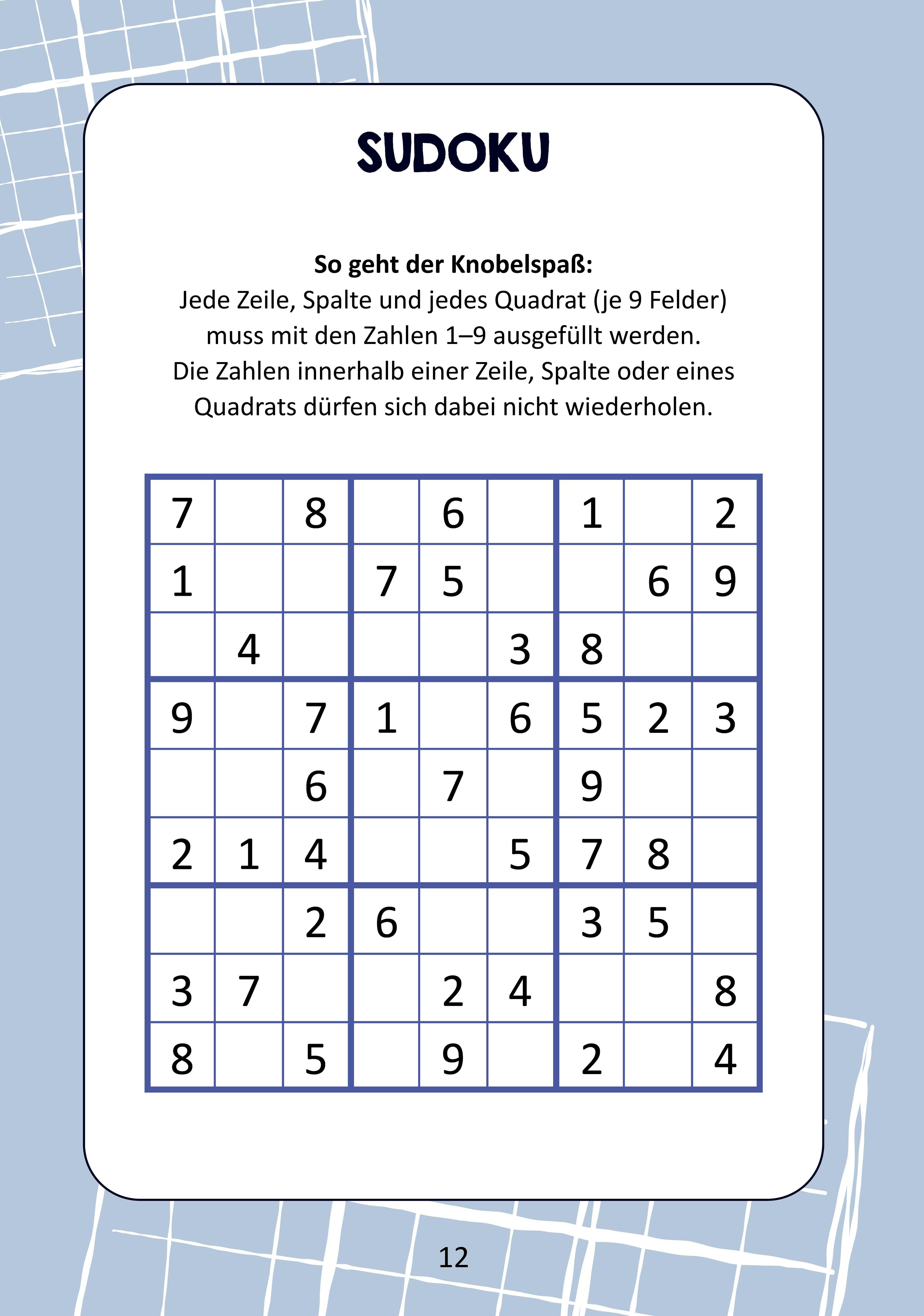 Beispielinhalt (Bild) Gedächtnistraining für Senioren - Das Gedächtnistraining-Buch für zwischendurch