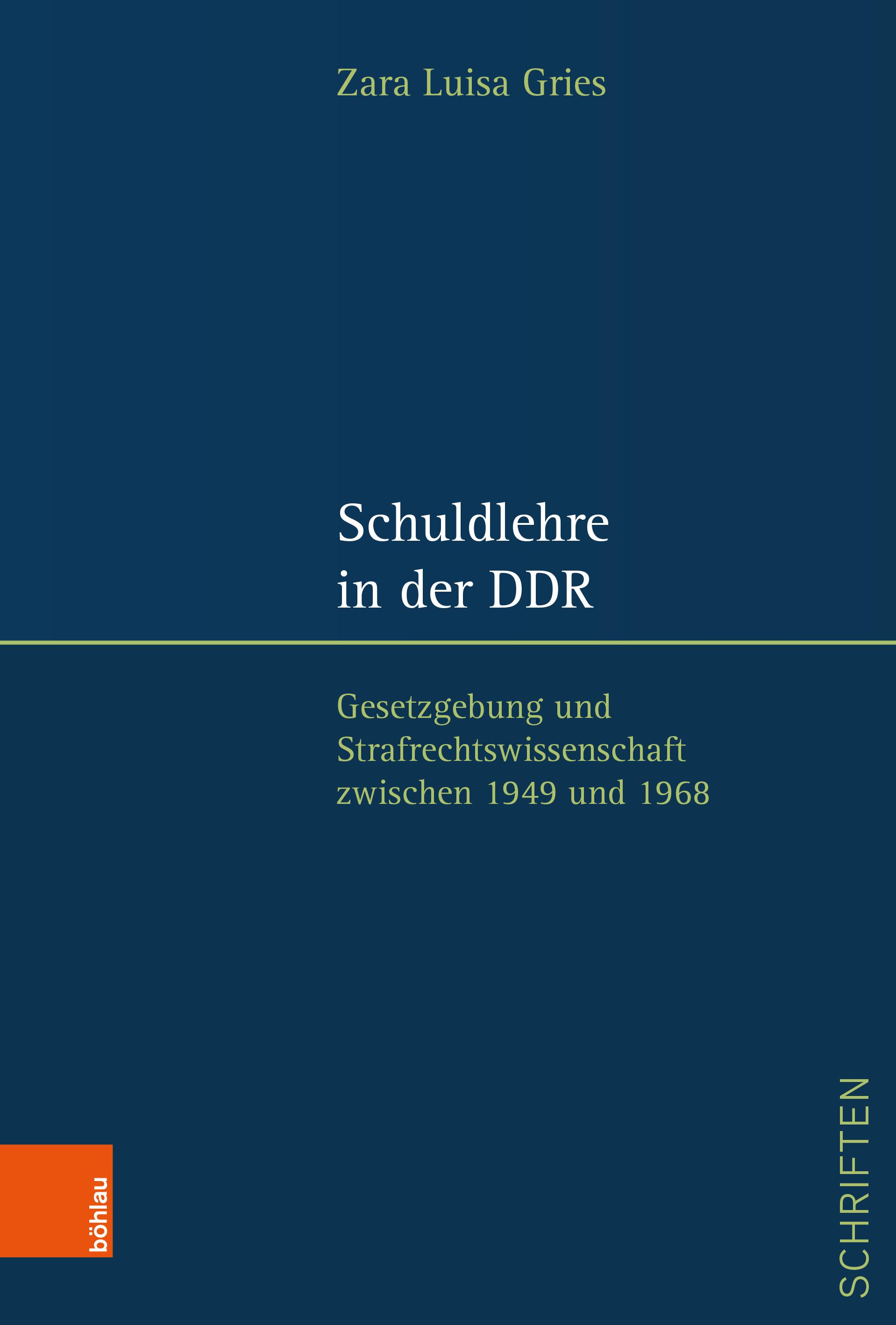 Vorderes Coverbild Schuldlehre in der DDR