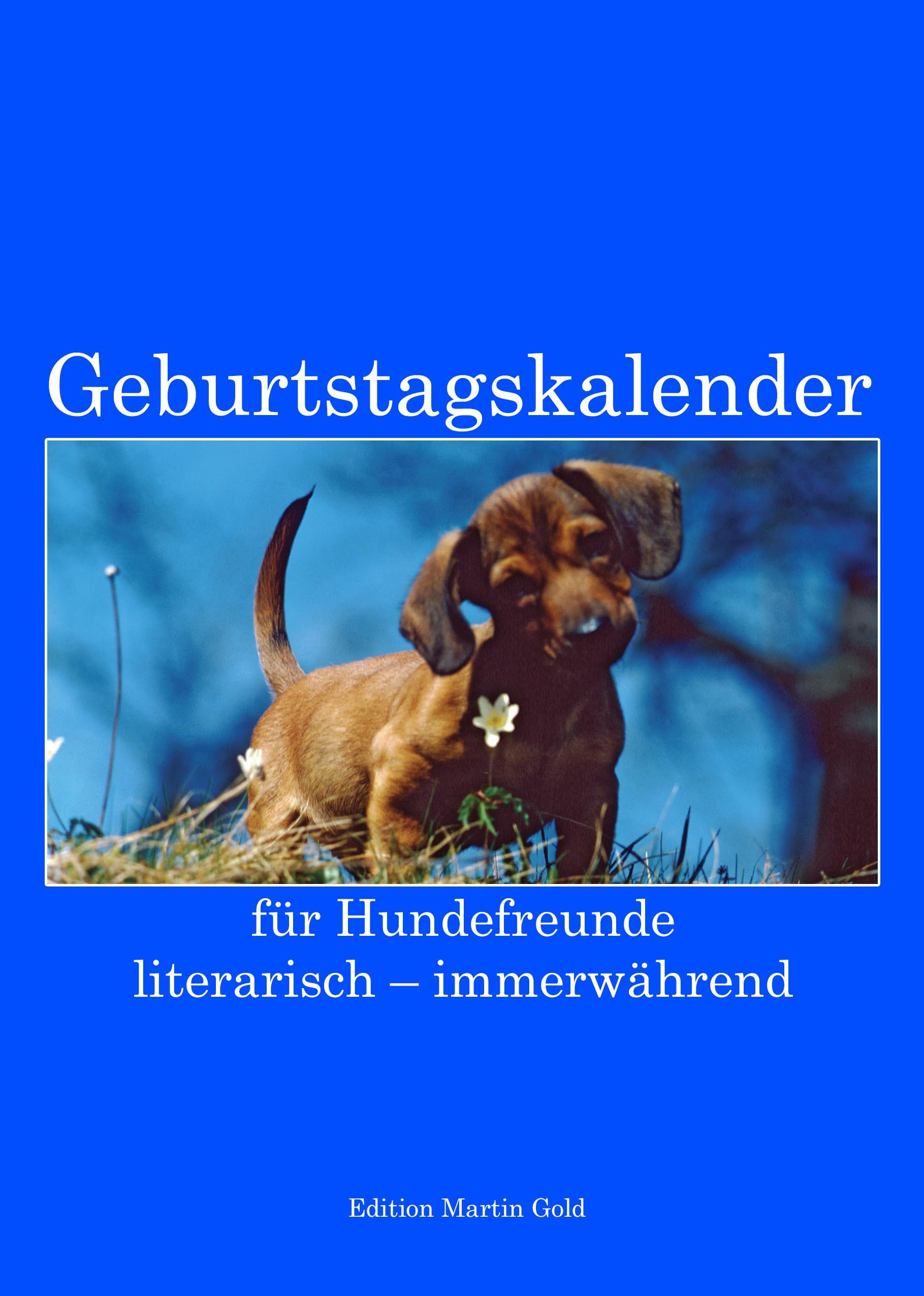 Vorderes Coverbild Geburtstagskalender