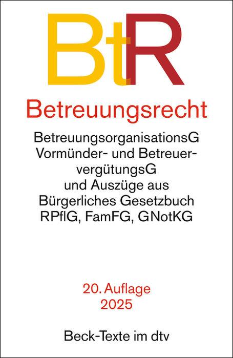 Vorderes Coverbild Betreuungsrecht. BtR