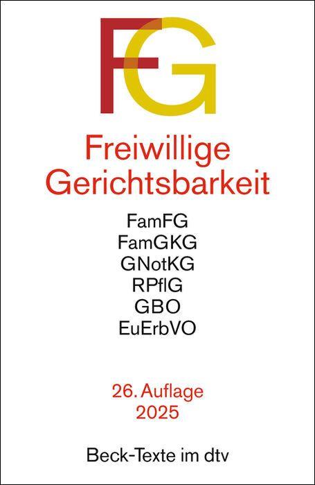 Vorderes Coverbild Freiwillige Gerichtsbarkeit. FG