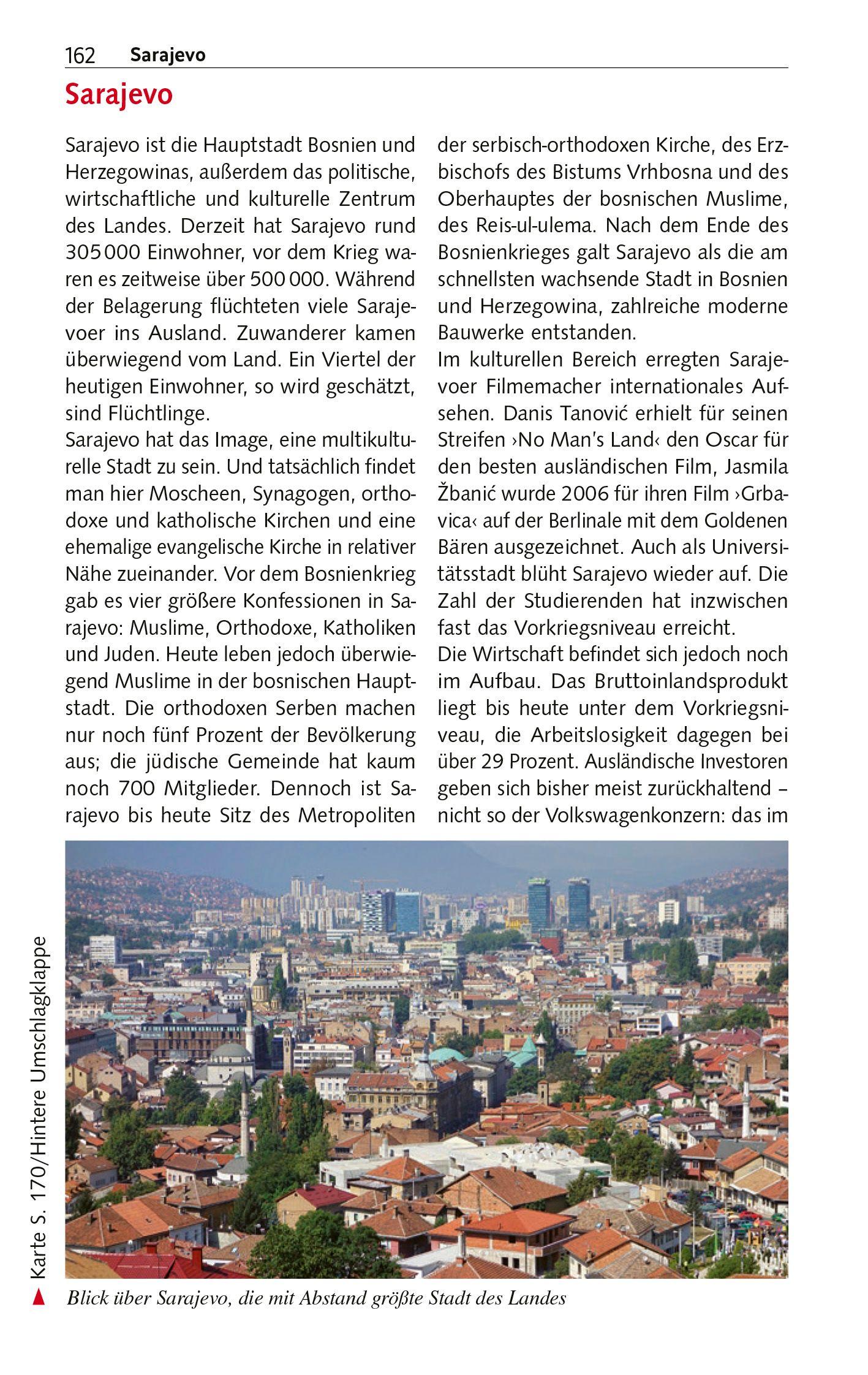 Beispielinhalt (Bild) TRESCHER Reiseführer Bosnien und Herzegowina