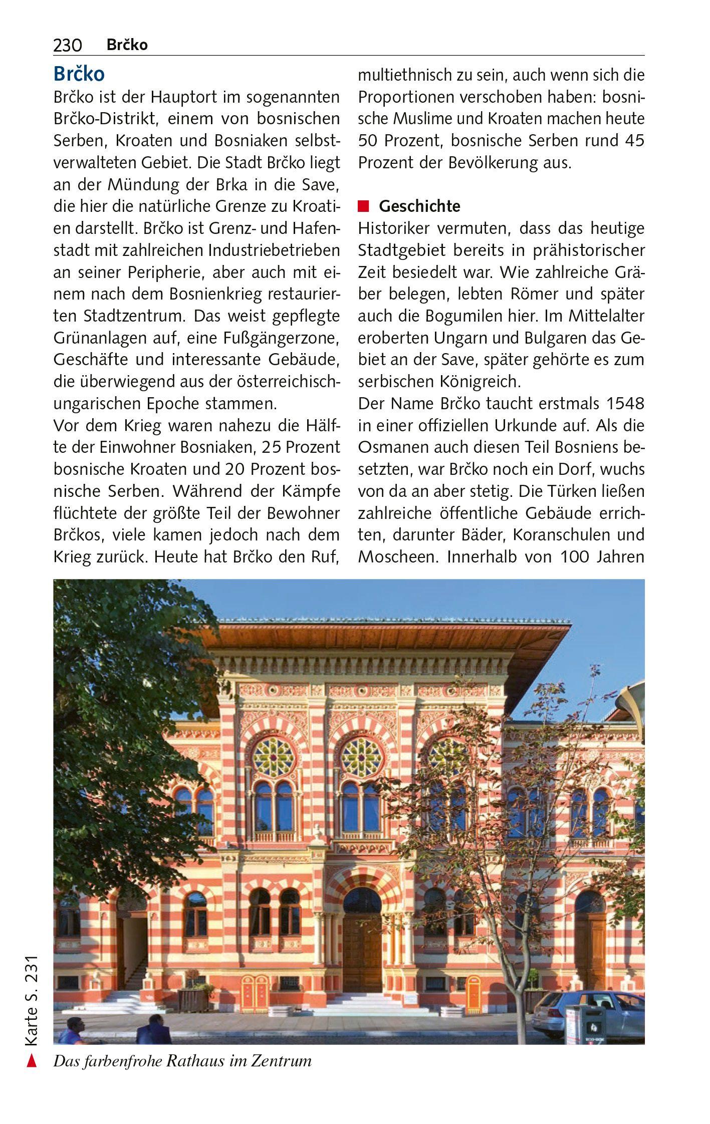 Beispielinhalt (Bild) TRESCHER Reiseführer Bosnien und Herzegowina