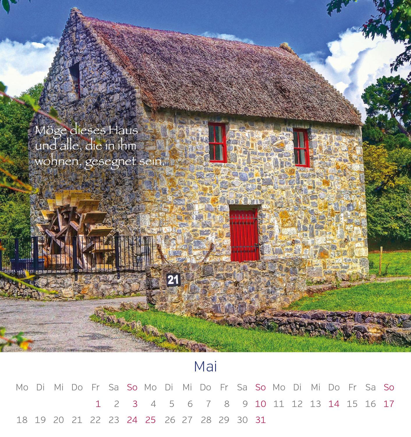 Beispielinhalt (Bild) Irische Segenssprüche 2026