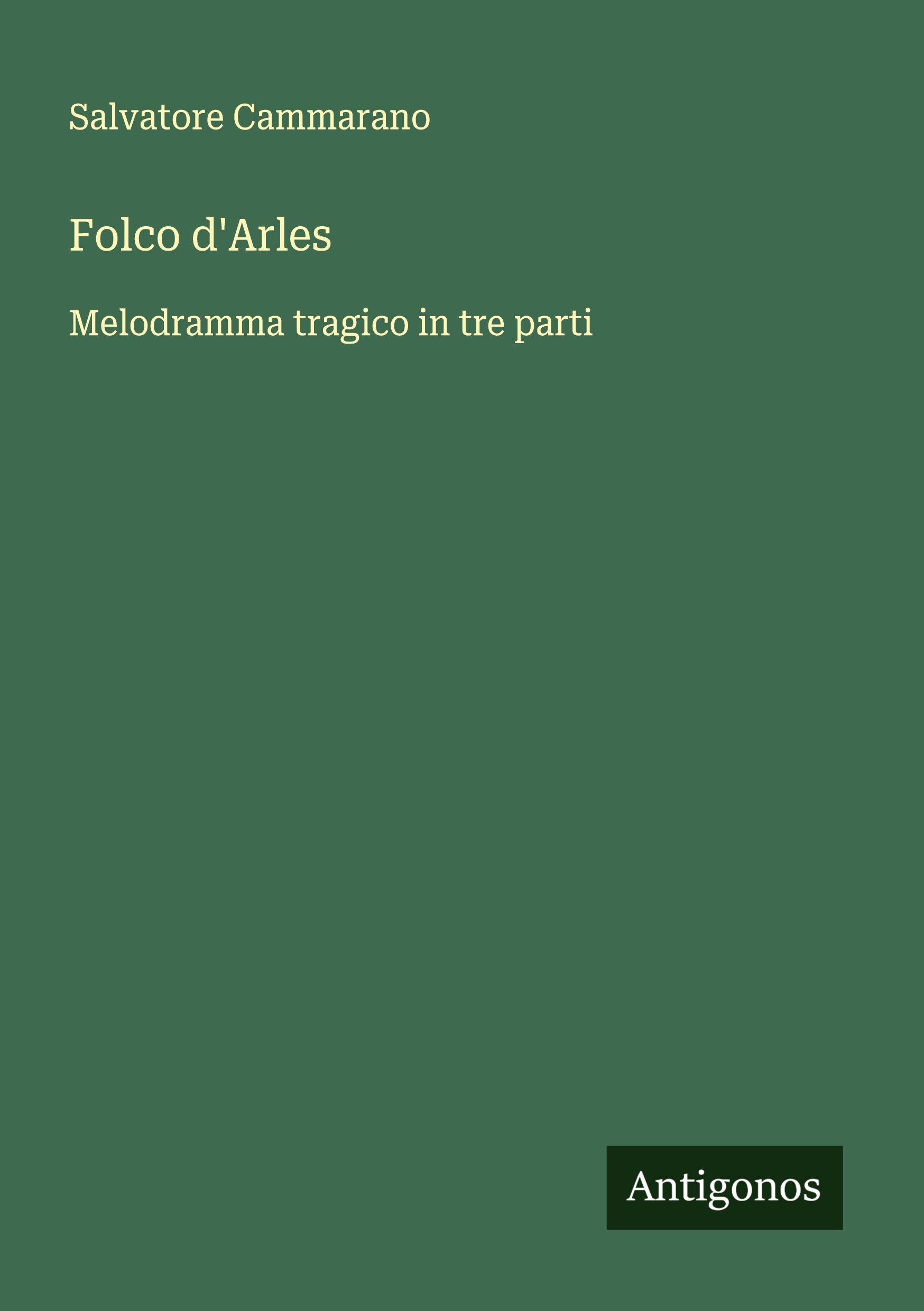 Vorderes Coverbild Folco d'Arles