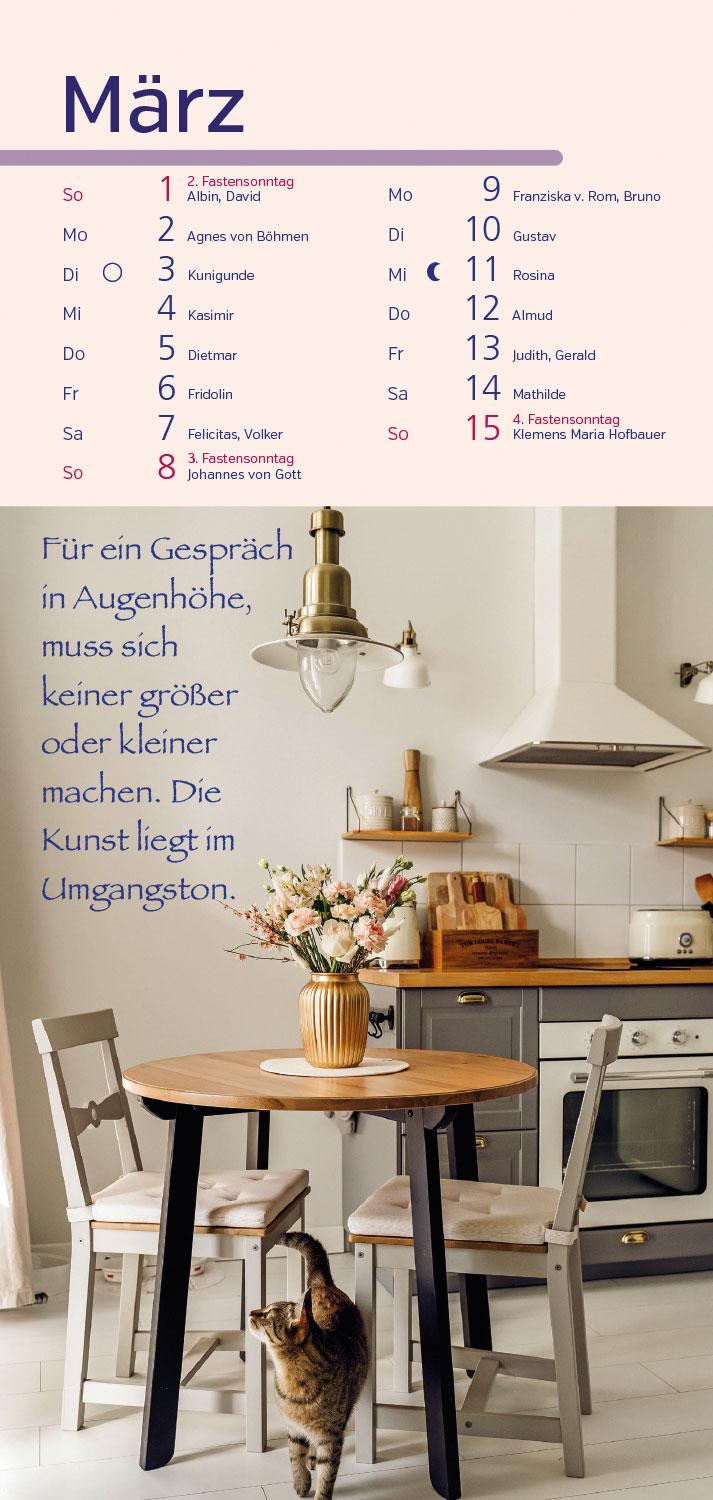 Beispielinhalt (Bild) Worte und Gedanken 2026