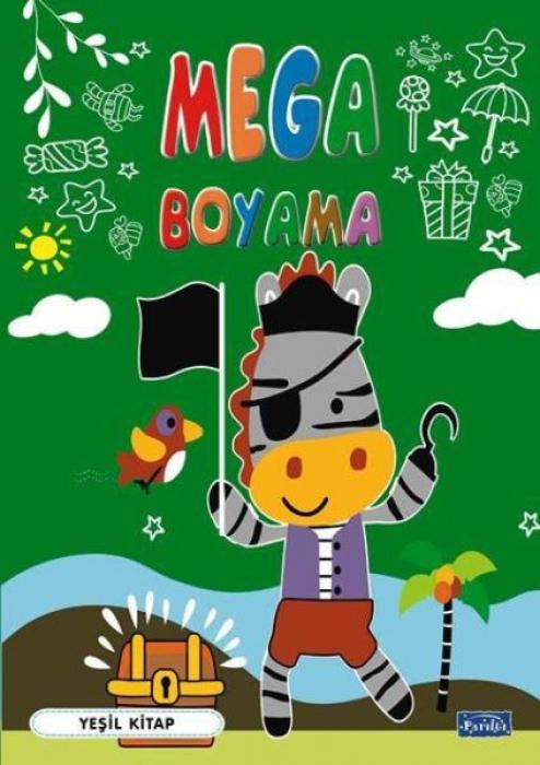 Vorderes Coverbild Mega Boyama-Yesil Kitap
