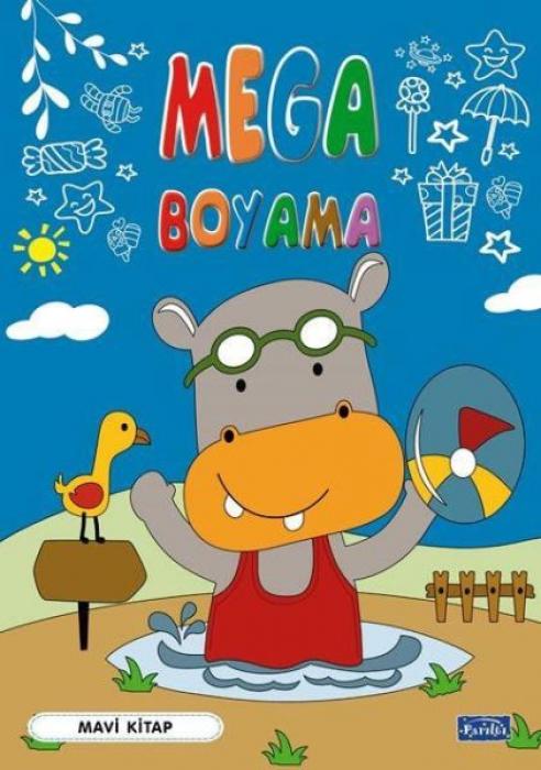 Vorderes Coverbild Mega Boyama - Mavi Kitap