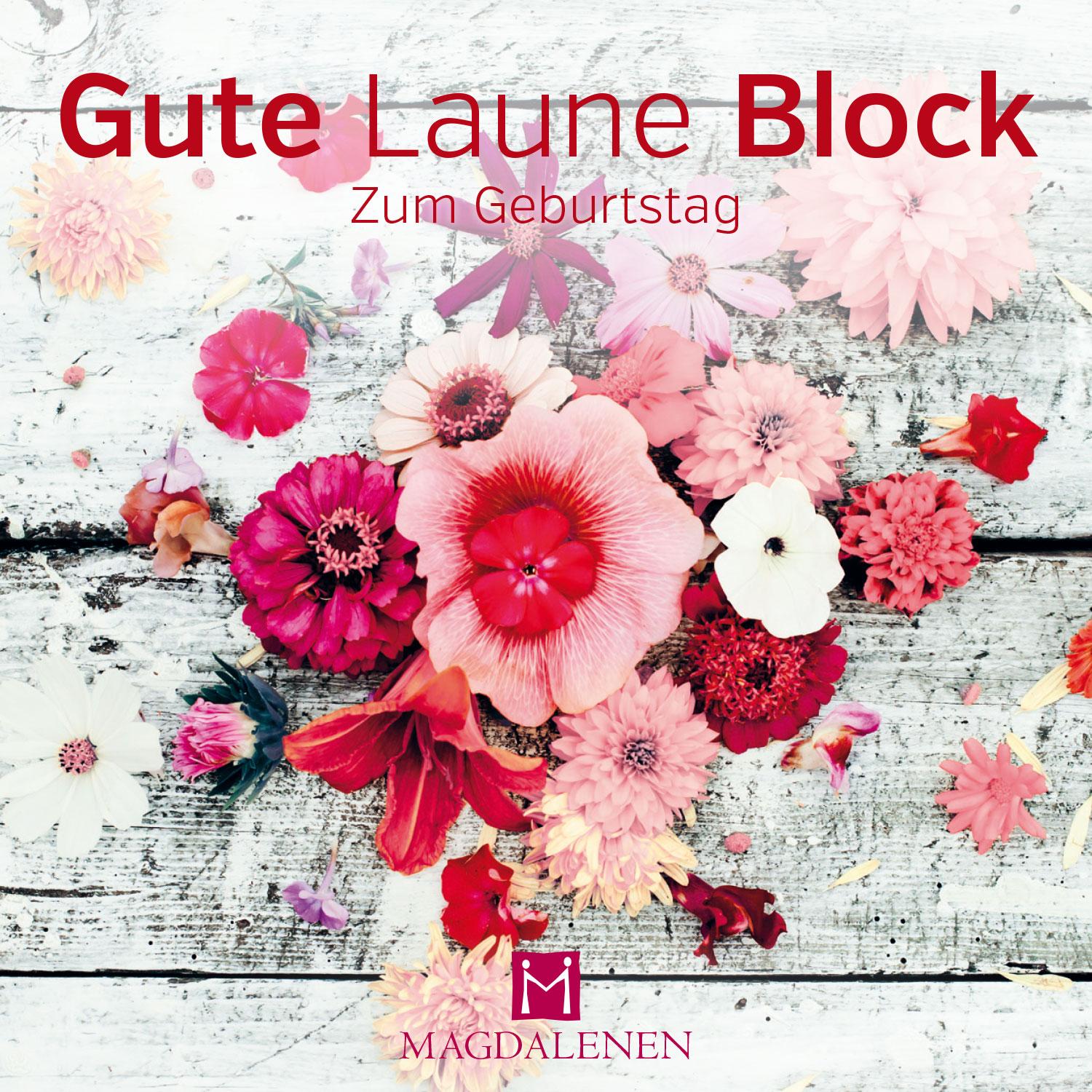 Vorderes Coverbild Gute Laune Block Blütenkranz