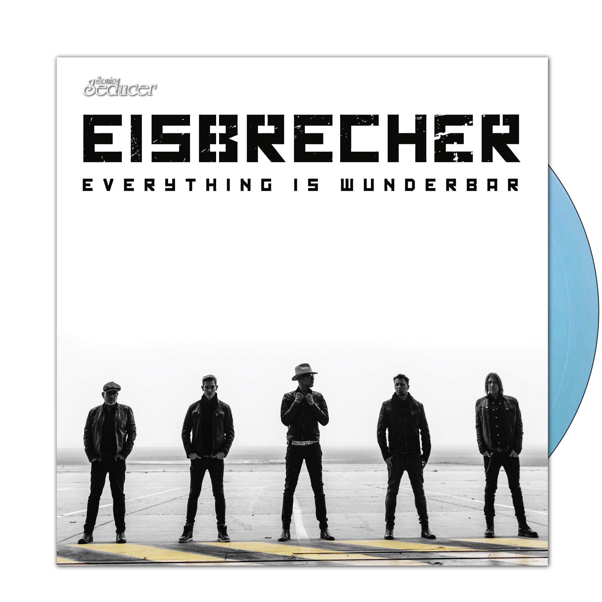 Vorderes Coverbild Eisbrecher: Deluxe 7"-Vinyl-Single - Blau - Transparent limited 199 Exemplare mit signiertem Lyric-Inlay im Kasten-Sleeve. Sonic Seducer 03/2025 inklusive Eisbrecher-Titel + Exklusiv-CD-Track und "Kaltfront"-Sticker.