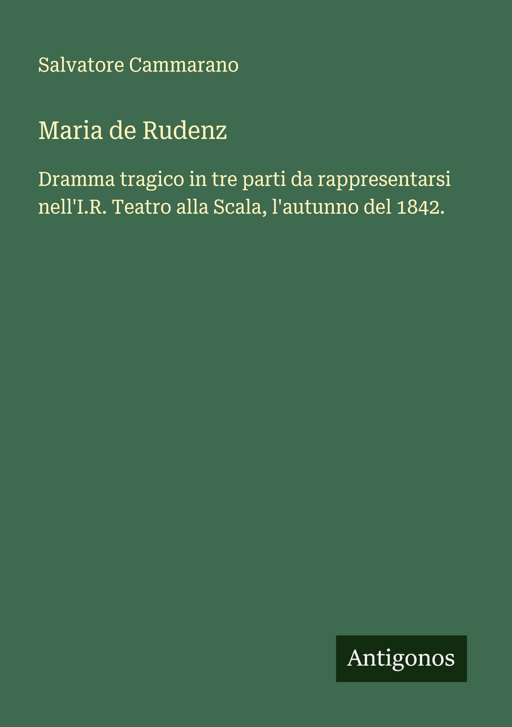 Vorderes Coverbild Maria de Rudenz