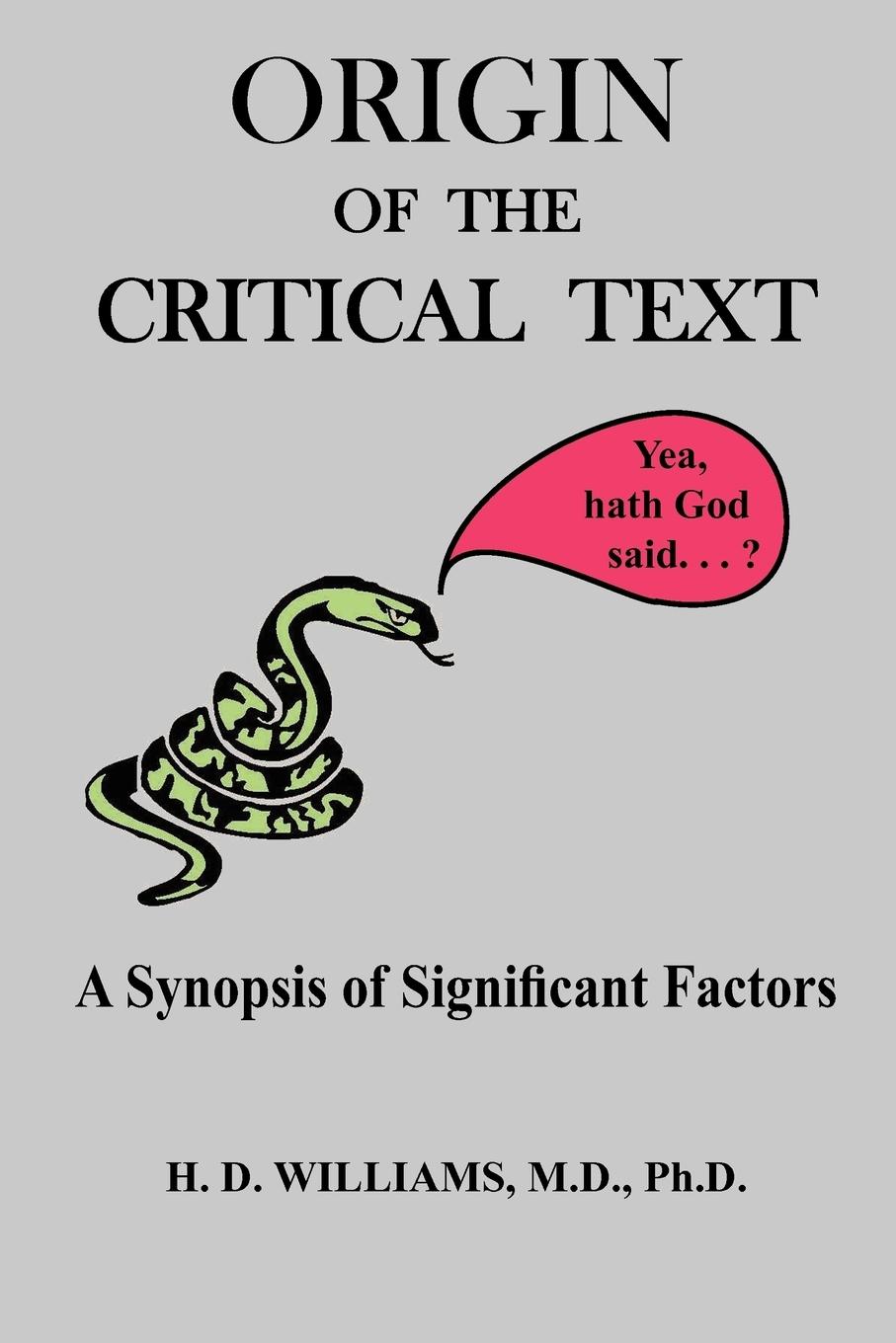 Vorderes Coverbild Origin of the Critical Text