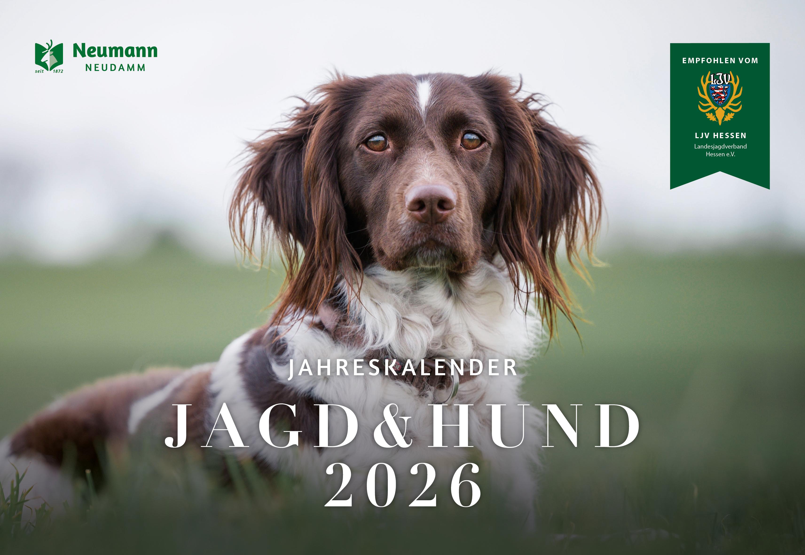 Vorderes Coverbild Jagd & Hund Kalender 2026