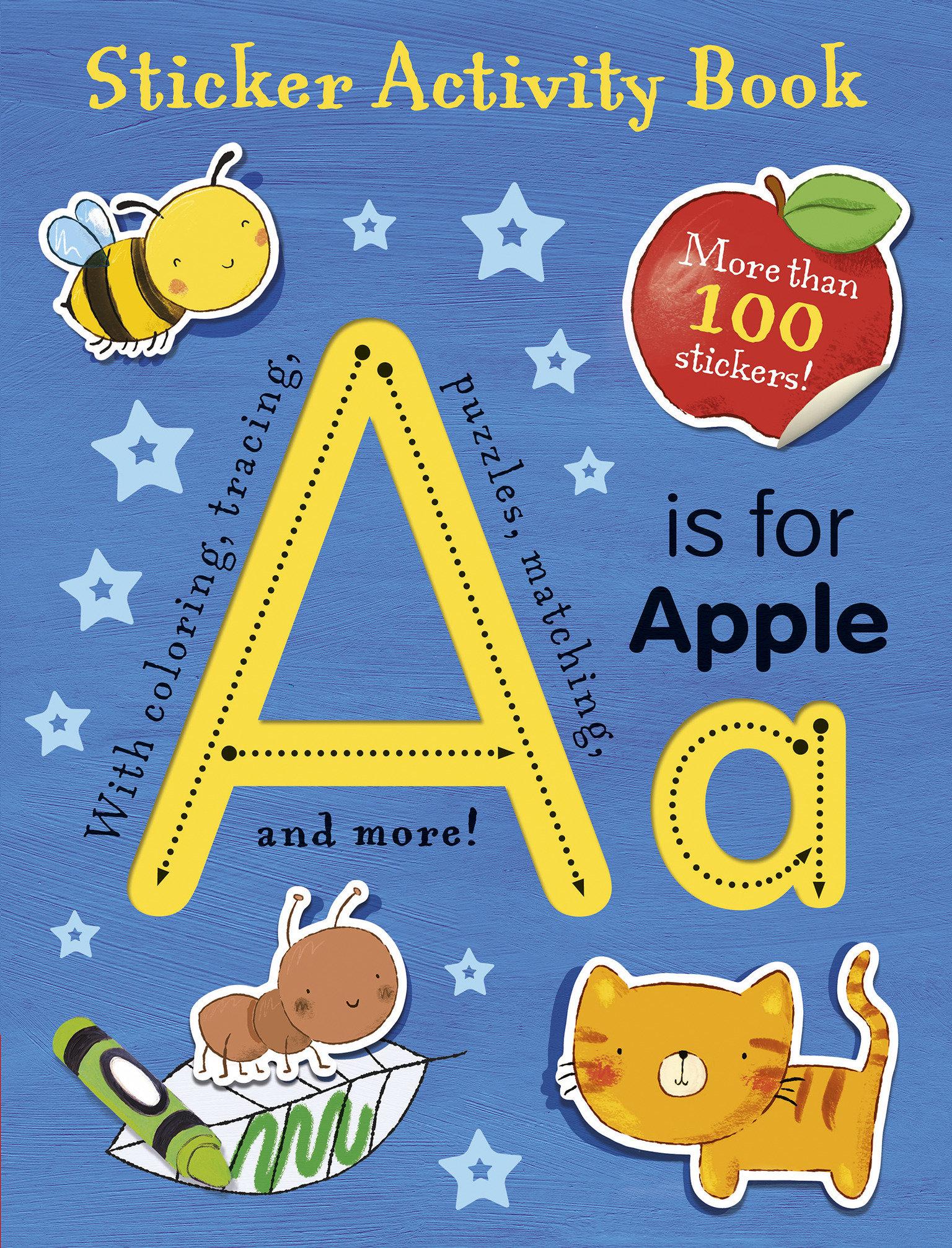 Vorderes Coverbild A is for Apple Sticker Activity Book