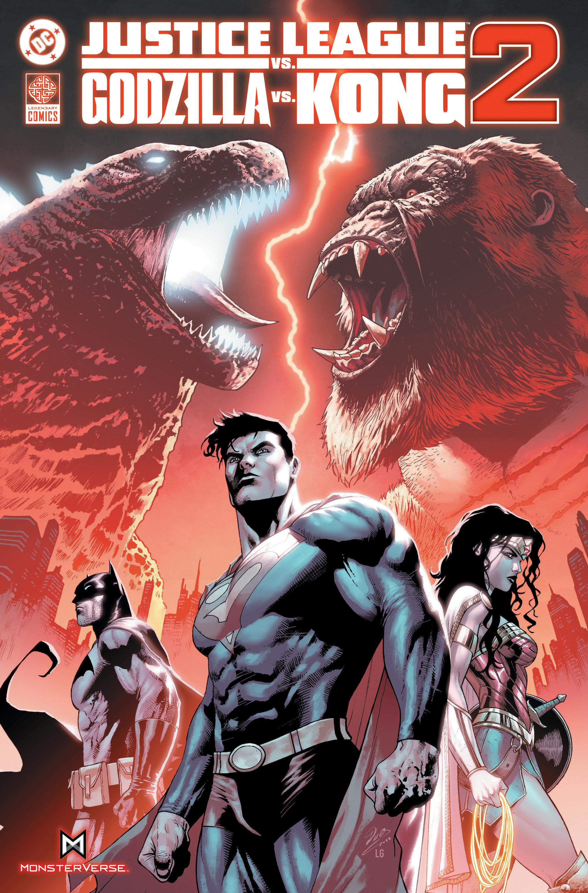 Vorderes Coverbild Justice League Vs Godzilla Vs Kong 2