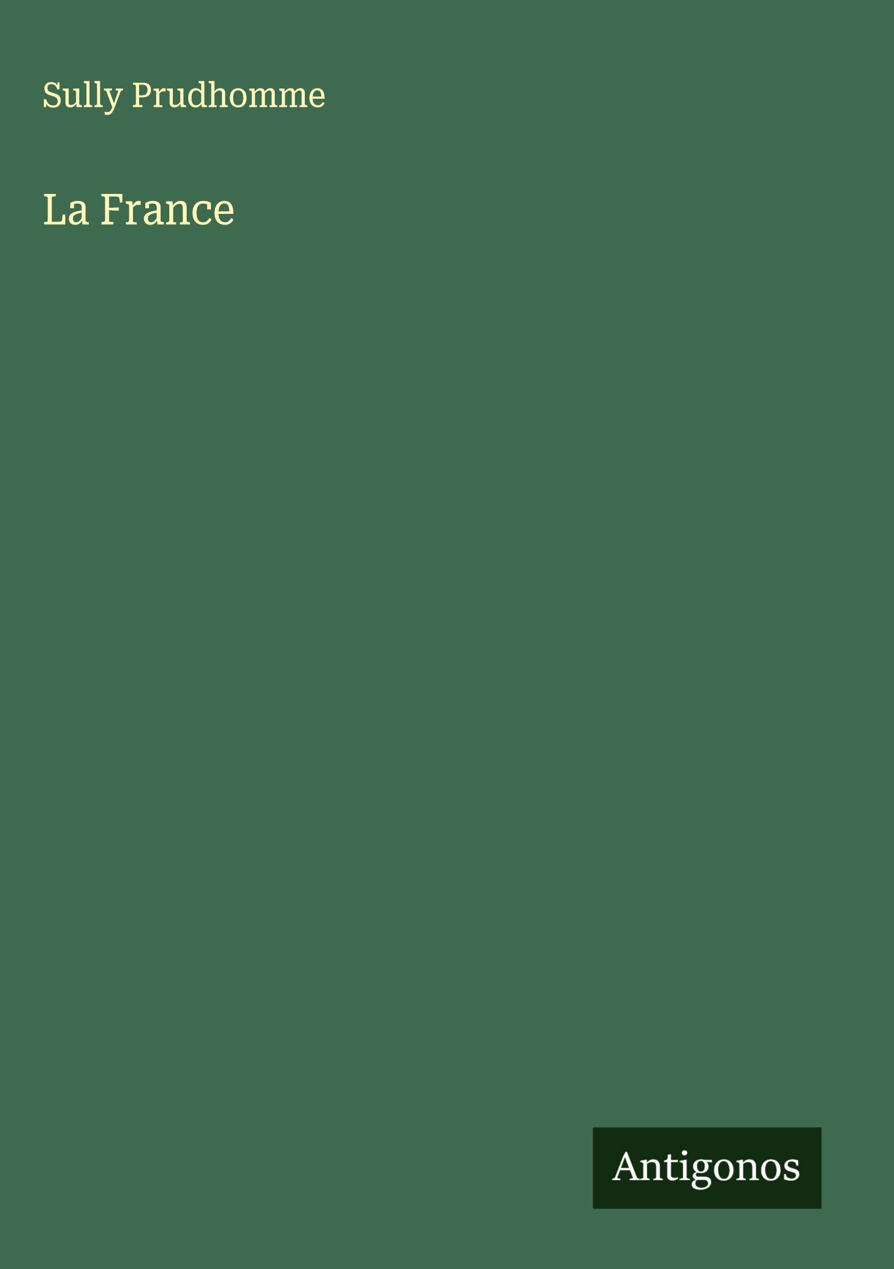 Vorderes Coverbild La France