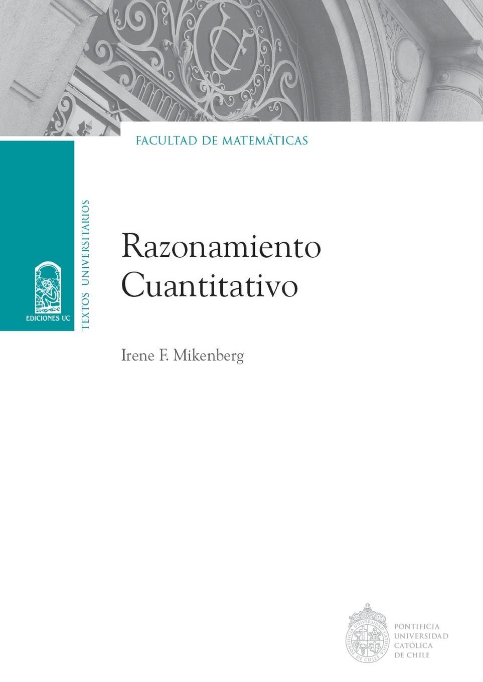 Vorderes Coverbild Razonamiento cuantitativo