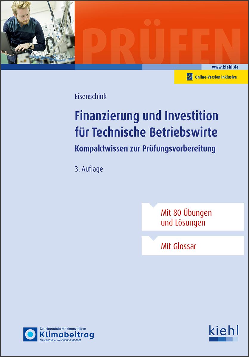 Vorderes Coverbild Finanzierung und Investition für Technische Betriebswirte