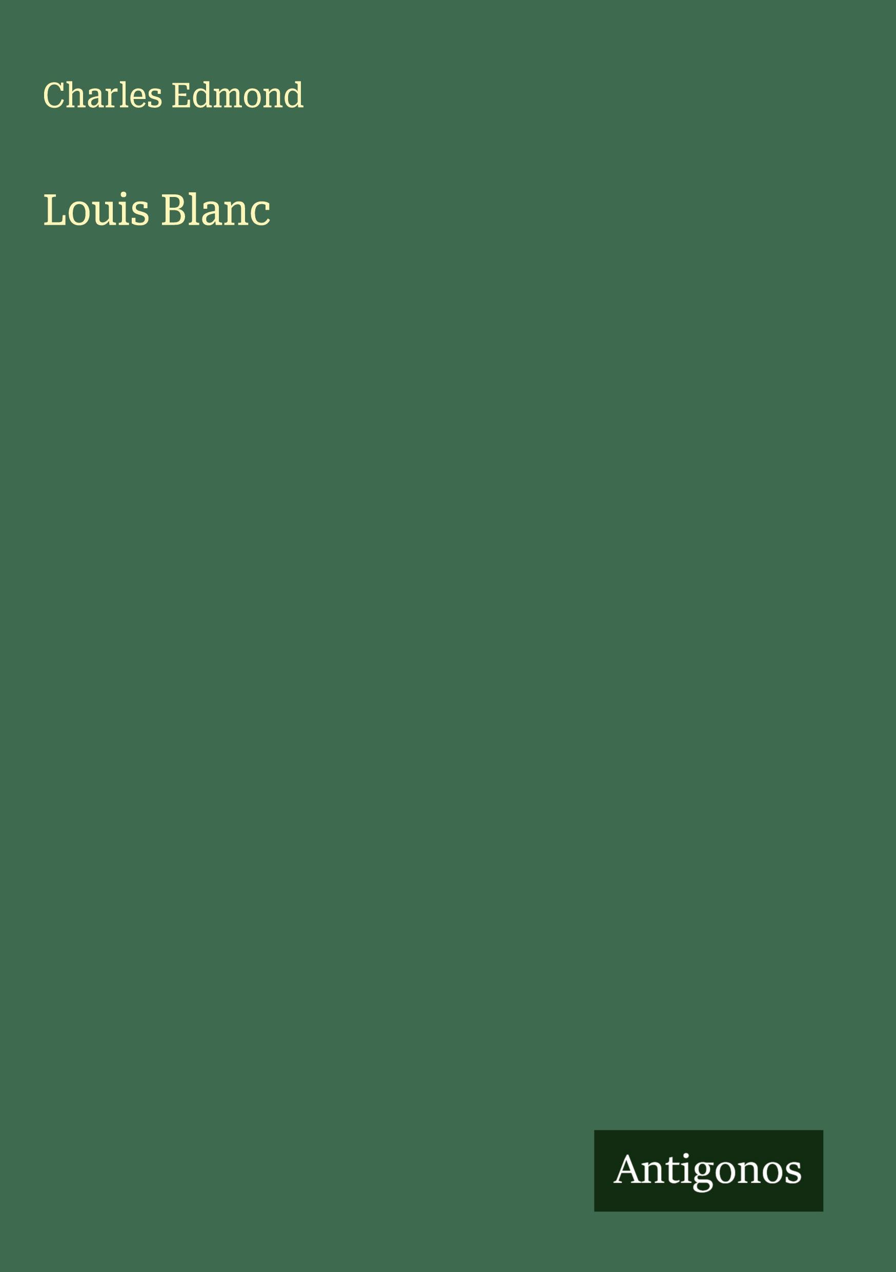 Vorderes Coverbild Louis Blanc
