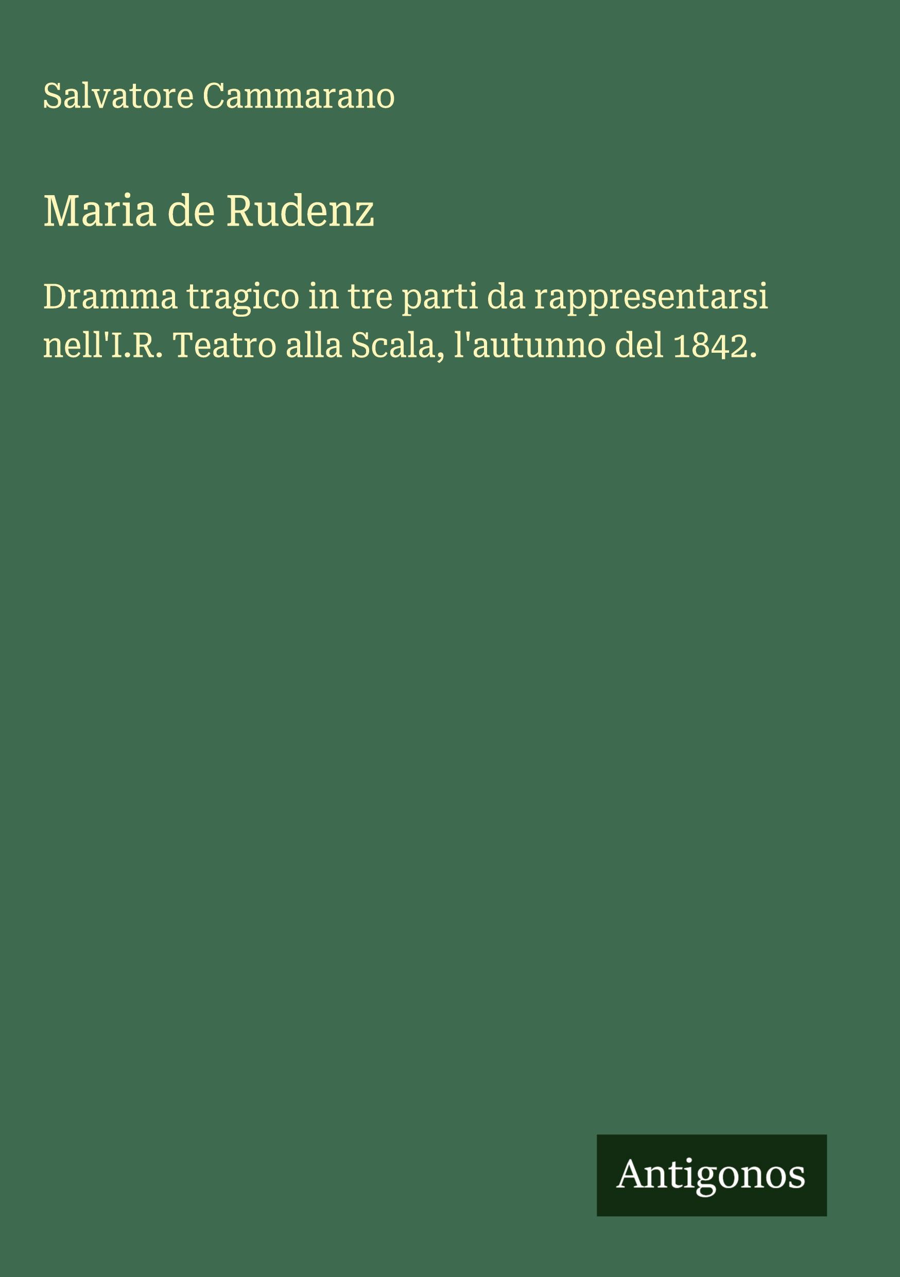 Vorderes Coverbild Maria de Rudenz
