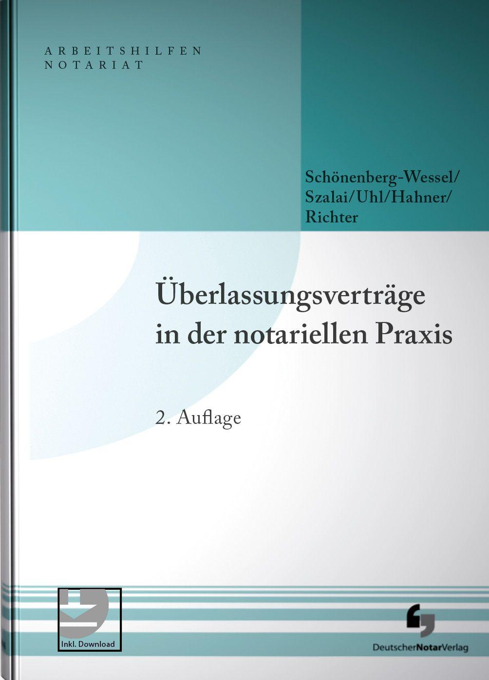 Vorderes Coverbild Überlassungsverträge in der notariellen Praxis