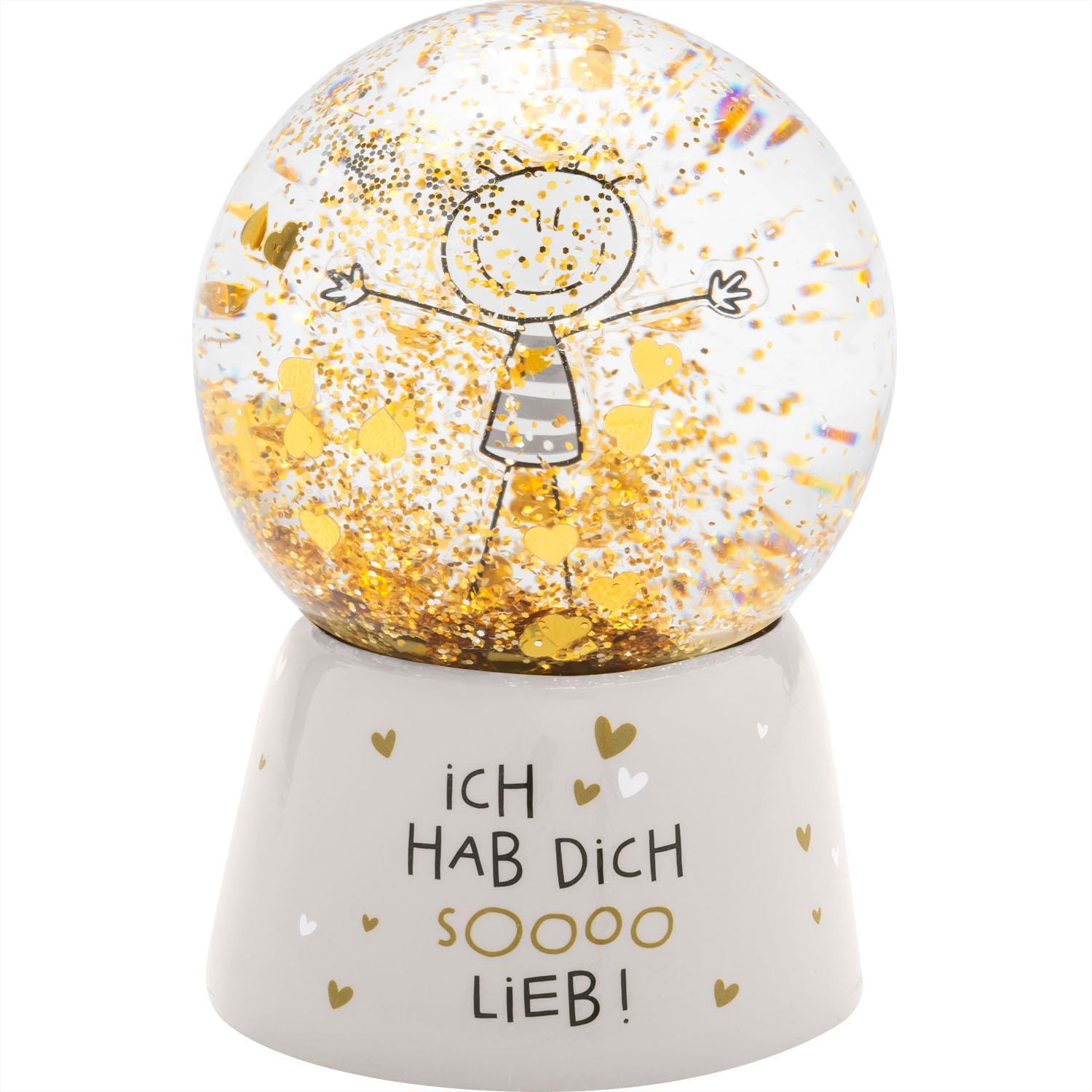 Beispielinhalt (Bild) Traumkugel "Hab dich sooo lieb"