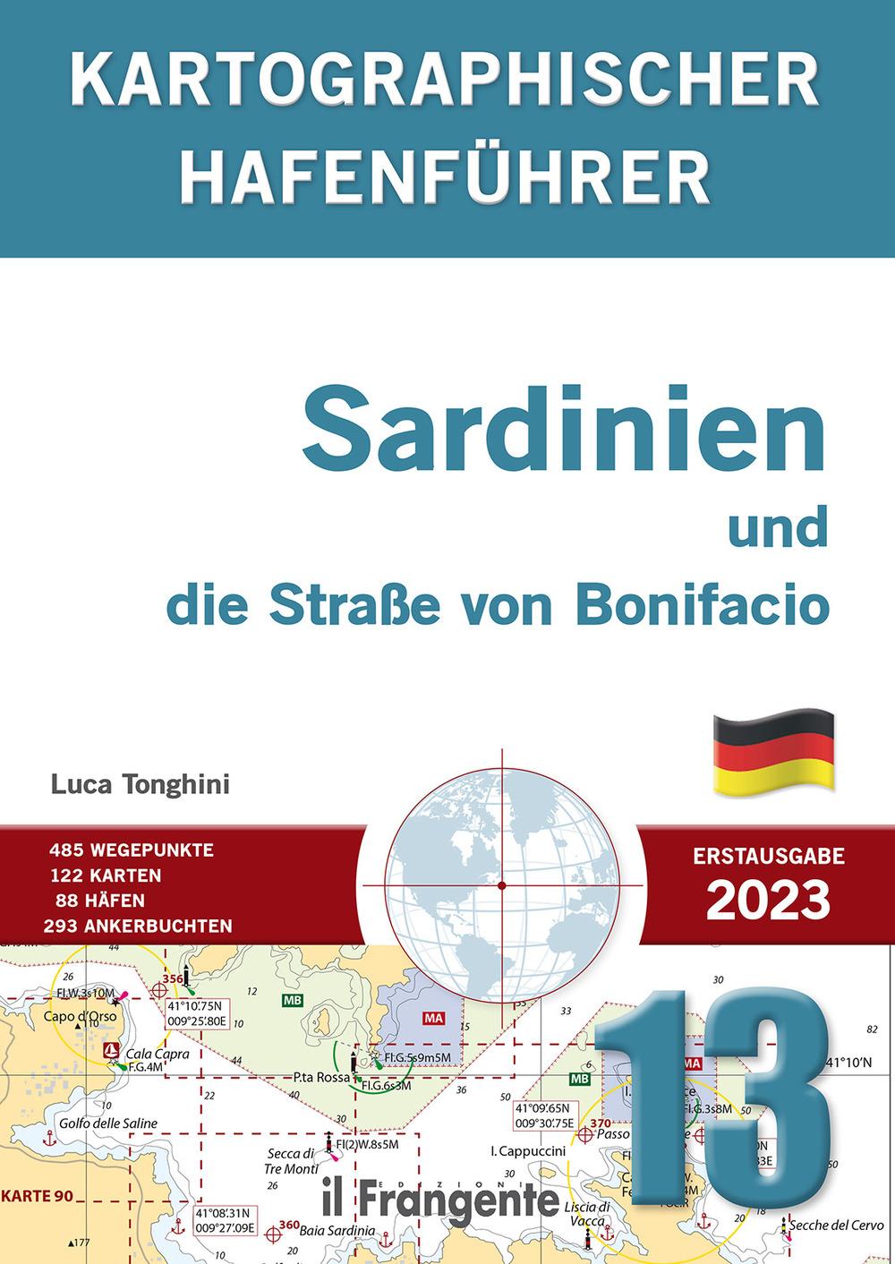 Vorderes Coverbild Kartographisches küstenhandbuch 13. Sardinien und die Straße von Bonifacio. Auch online verfügbar