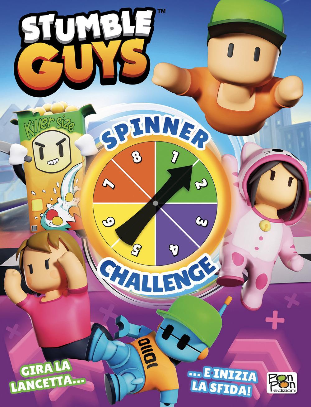 Vorderes Coverbild Spinner challenge. Stumble Guys. Spinner book