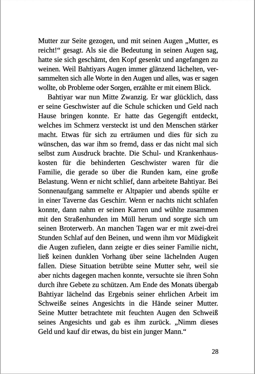 Beispielinhalt (Bild) Unzeitig