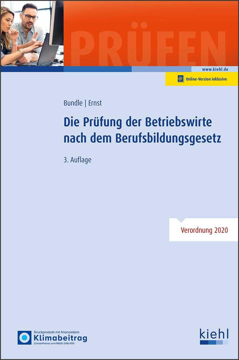 Vorderes Coverbild Die Prüfung der Betriebswirte nach dem Berufsbildungsgesetz