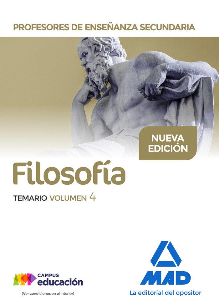 Vorderes Coverbild Profesores de Enseñanza Secundaria, filosofía. Temario