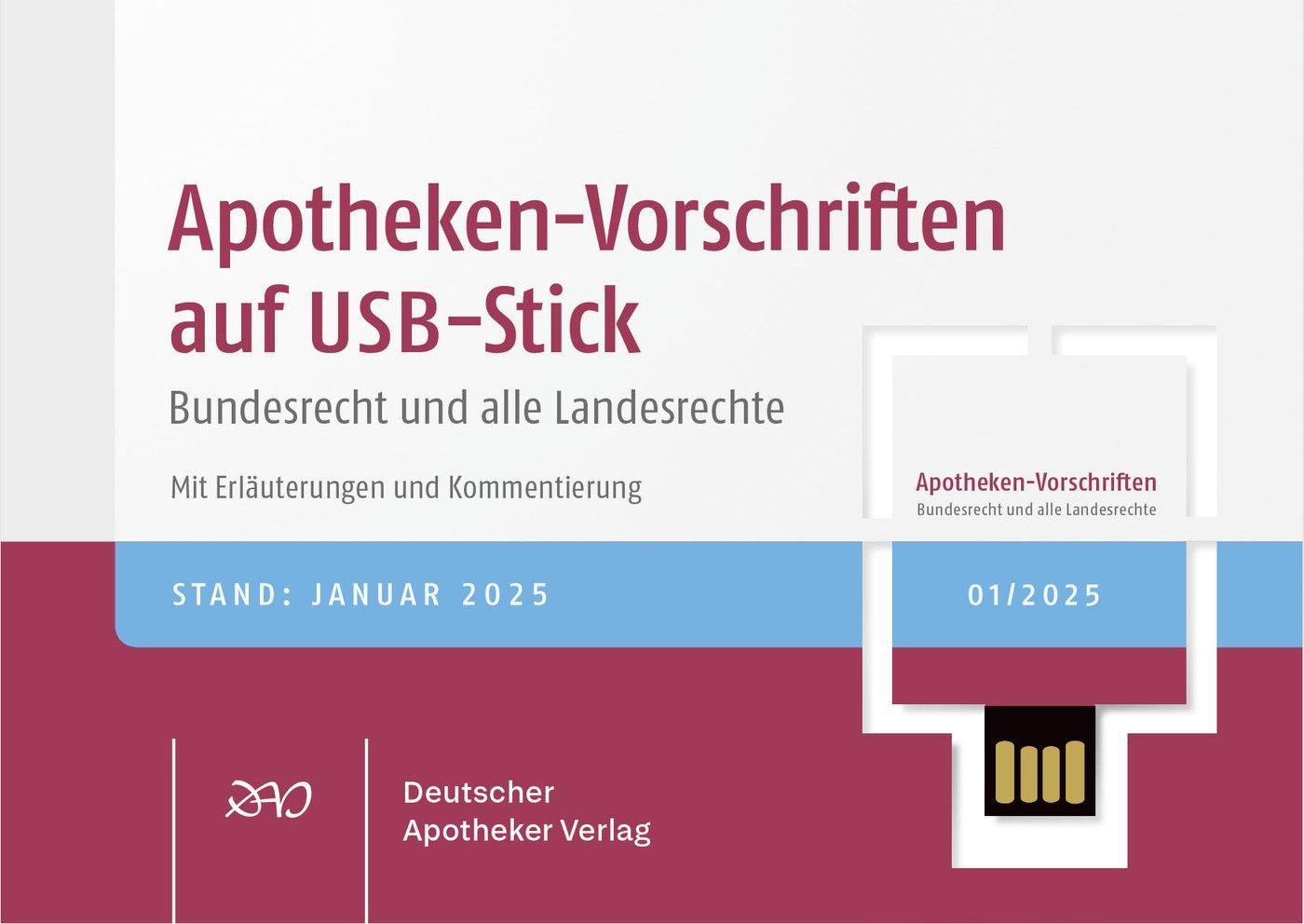 Vorderes Coverbild Apotheken-Vorschriften auf USB-Stick