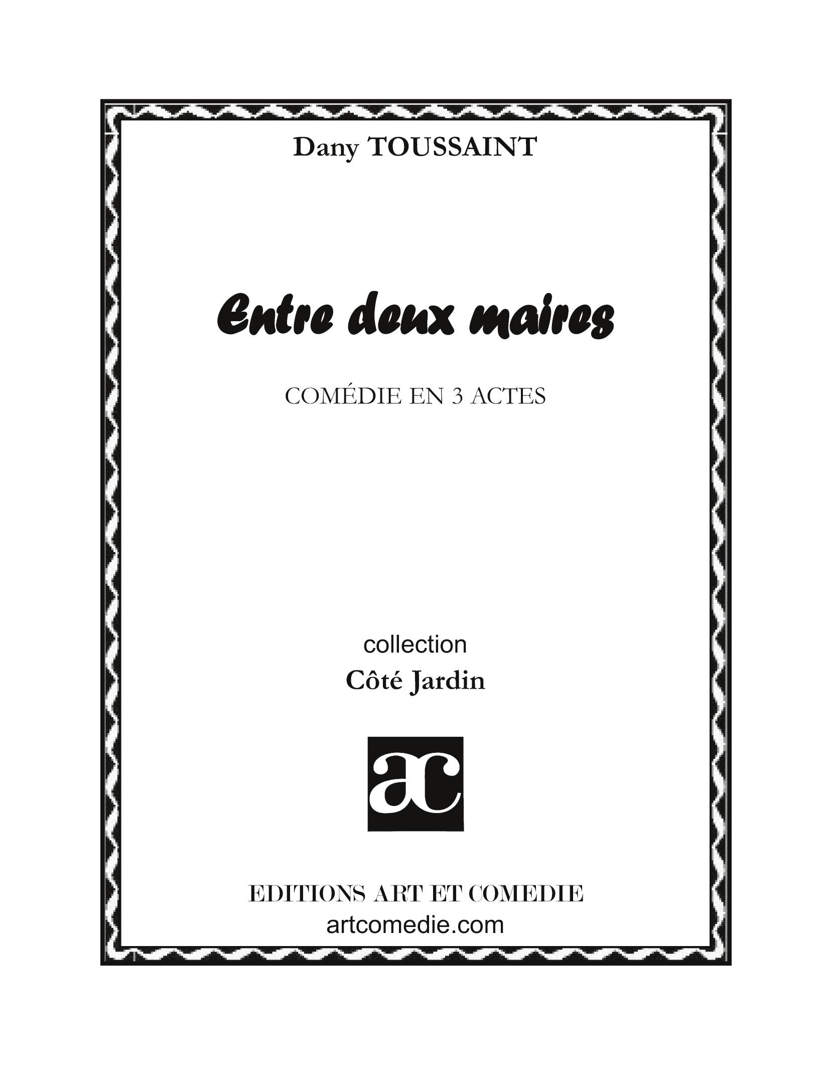 Vorderes Coverbild Entre deux maires