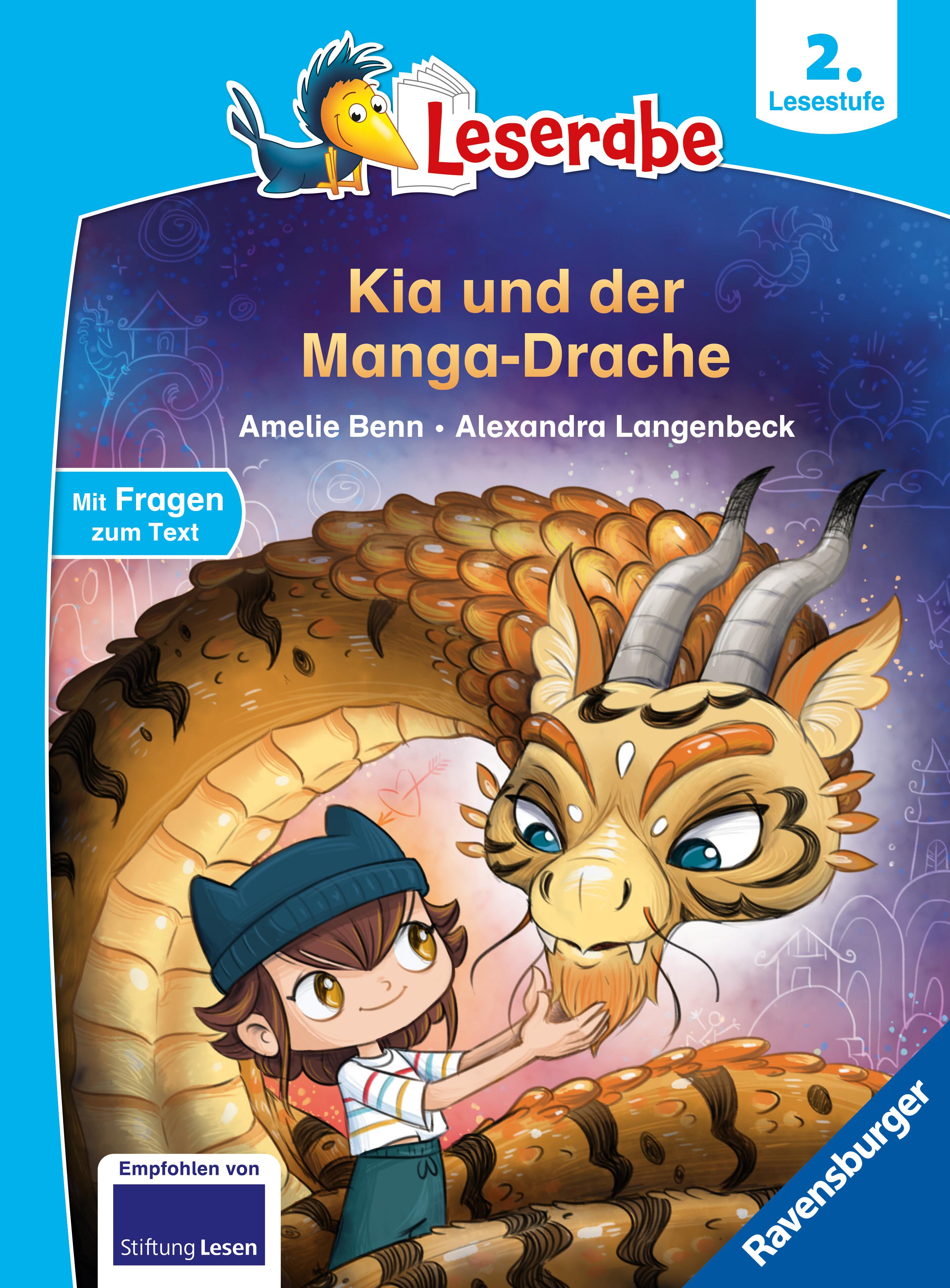 Vorderes Coverbild Leserabe 2. Lesestufe - Kia und der Manga-Drache