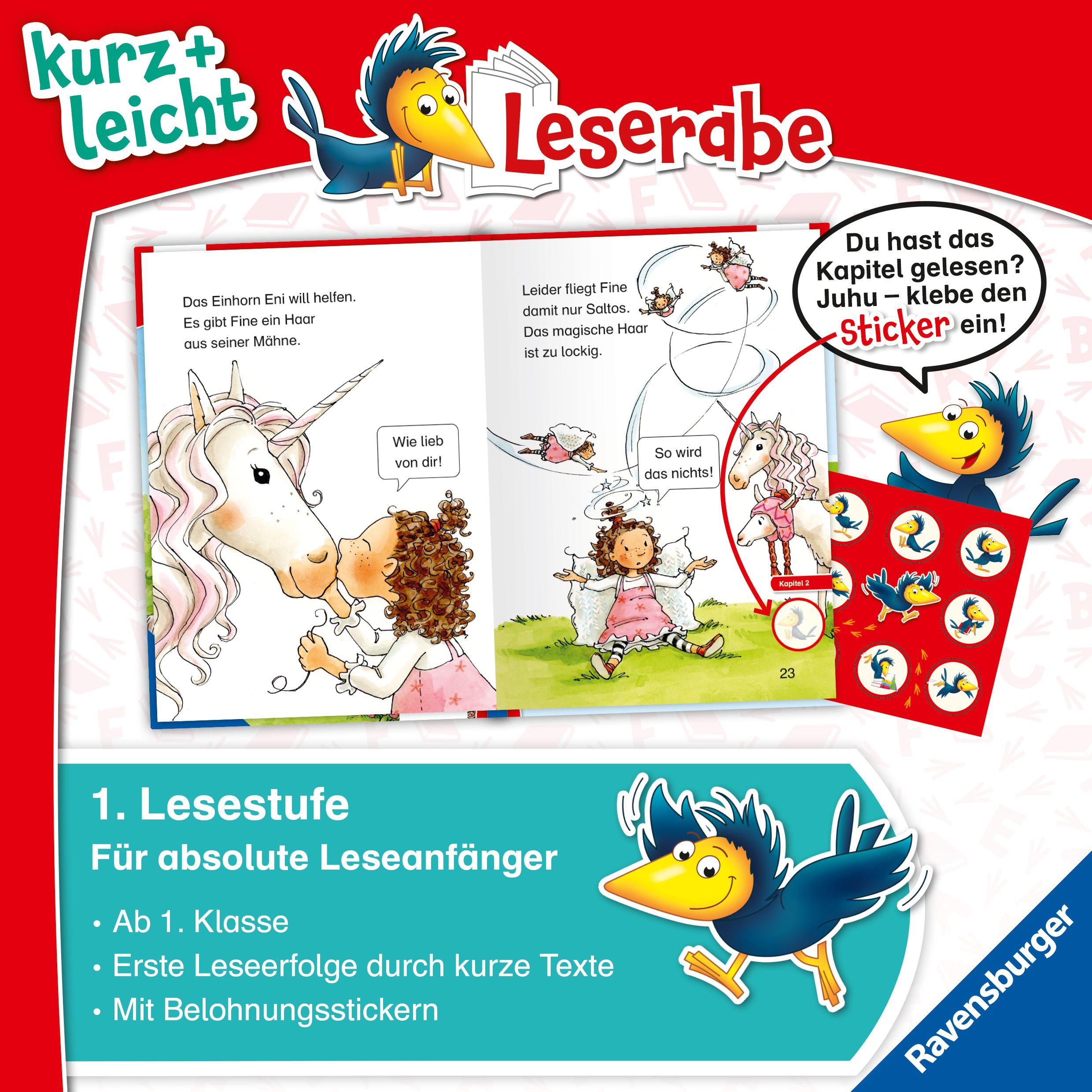 Beispielinhalt (Bild) Leserabe 1. Lesestufe Kurz und leicht - Magische Flügel für Fee Fine