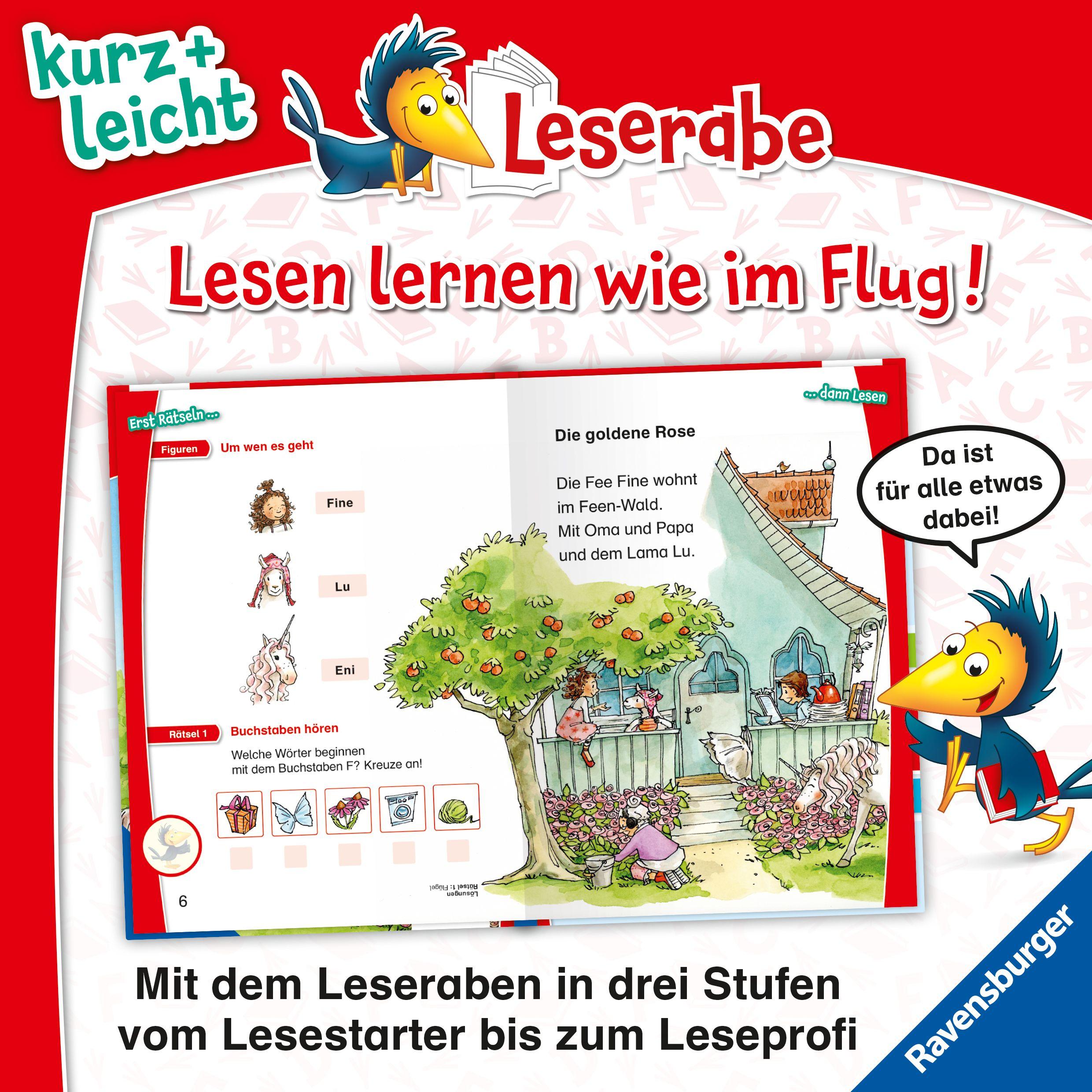 Beispielinhalt (Bild) Leserabe 1. Lesestufe Kurz und leicht - Magische Flügel für Fee Fine